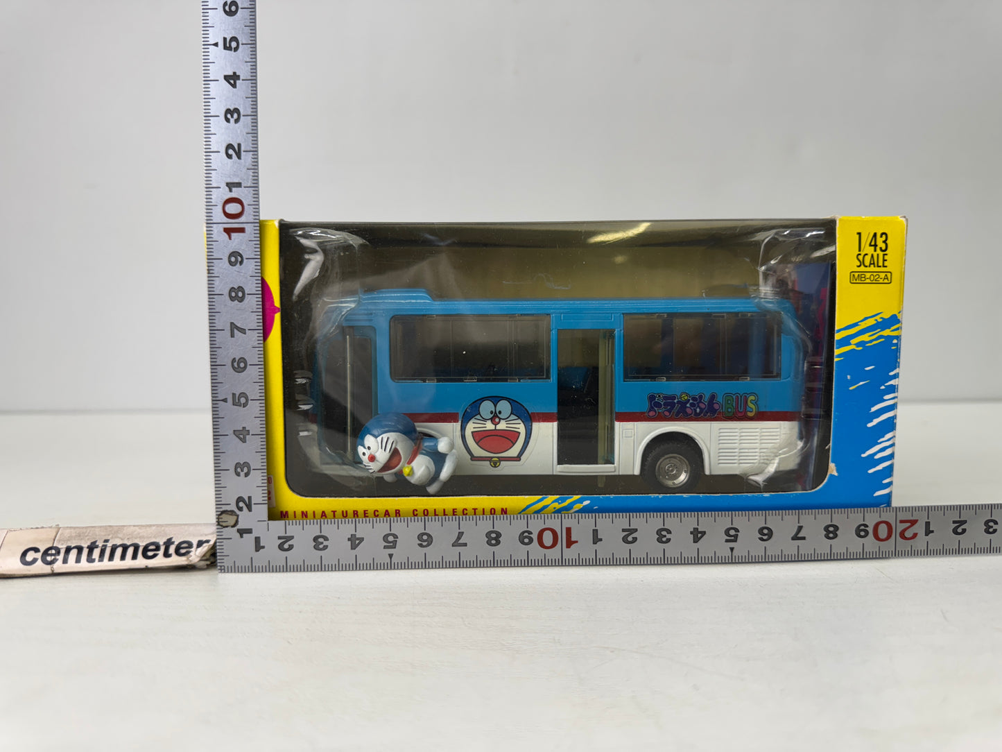 Y9720 TOY EPOCH Doraemon bus miniature car Unopened Japan vintage transport