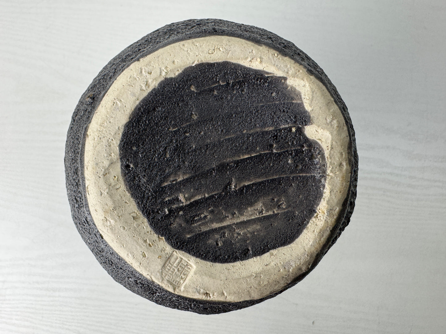 Y9722 FLOWER VASE Seto-ware signed box Japan antique ikebana floral arrangement