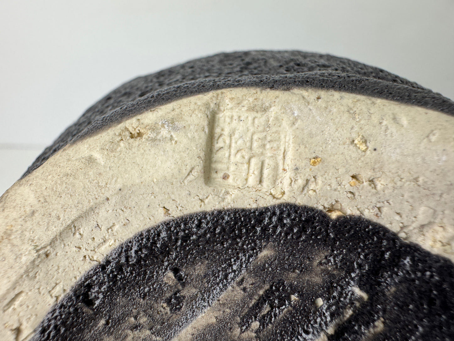 Y9722 FLOWER VASE Seto-ware signed box Japan antique ikebana floral arrangement