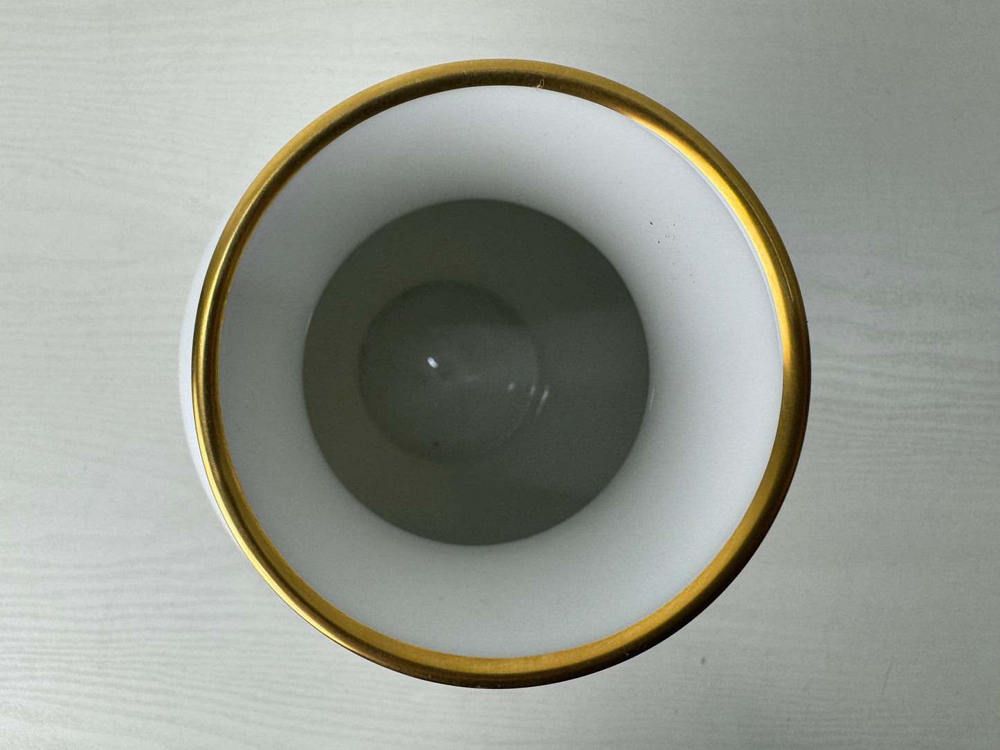 Y9723 FLOWER VASE Blue Rose signed box Japan antique ikebana floral arragement