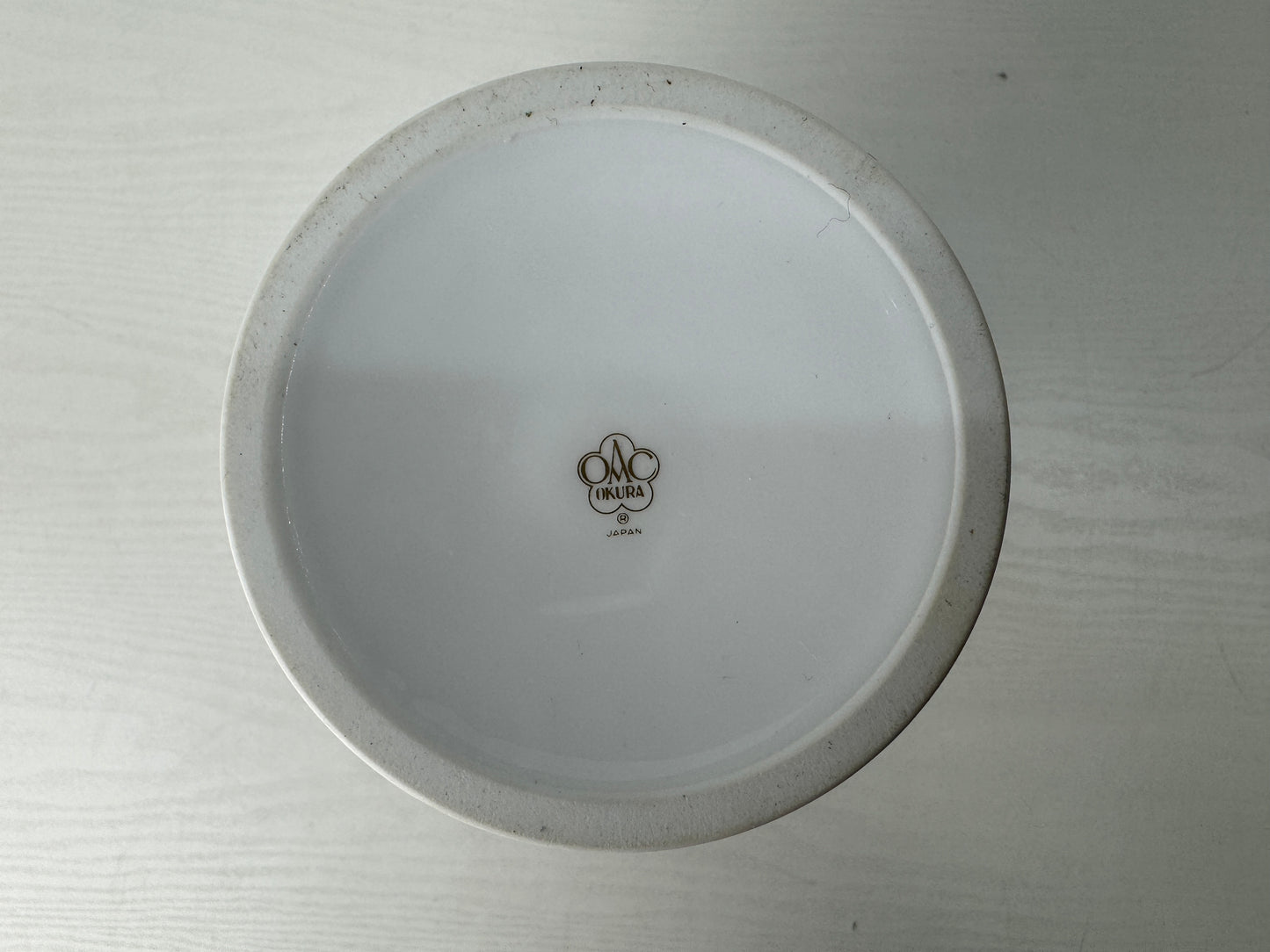 Y9723 FLOWER VASE Blue Rose signed box Japan antique ikebana floral arragement