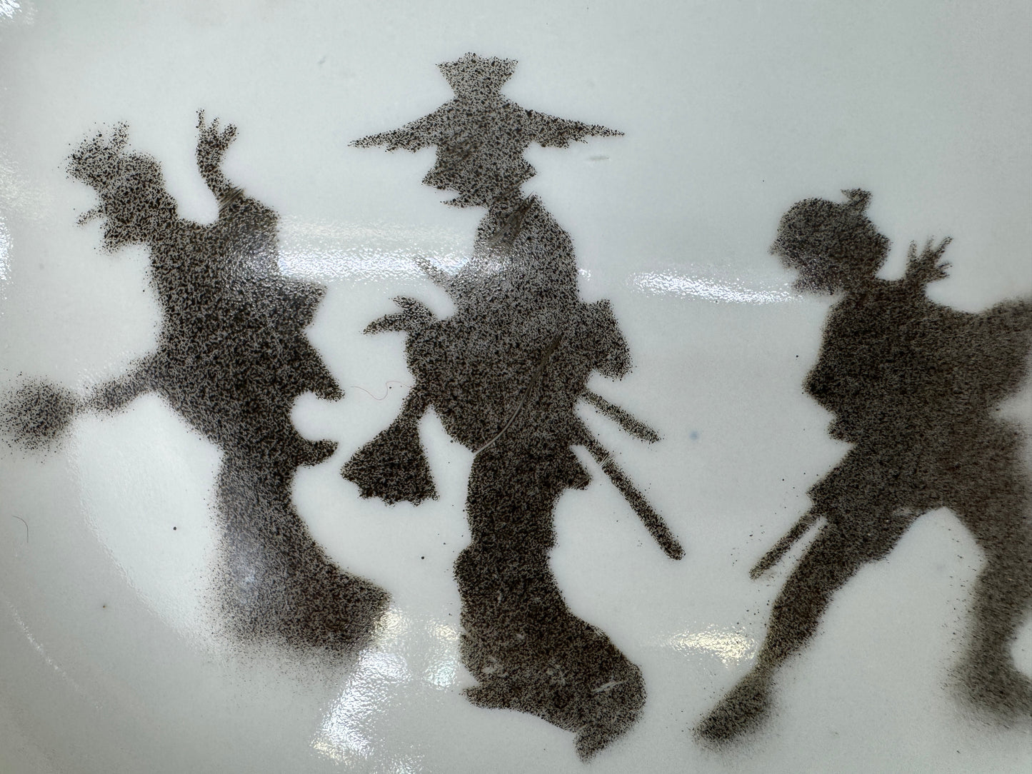 Y9726 DISH Kutani-ware plate set of 10 Japan antique tableware kitchen food