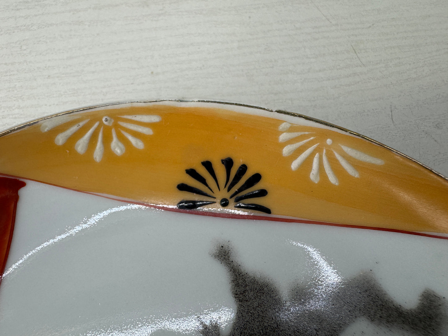 Y9726 DISH Kutani-ware plate set of 10 Japan antique tableware kitchen food