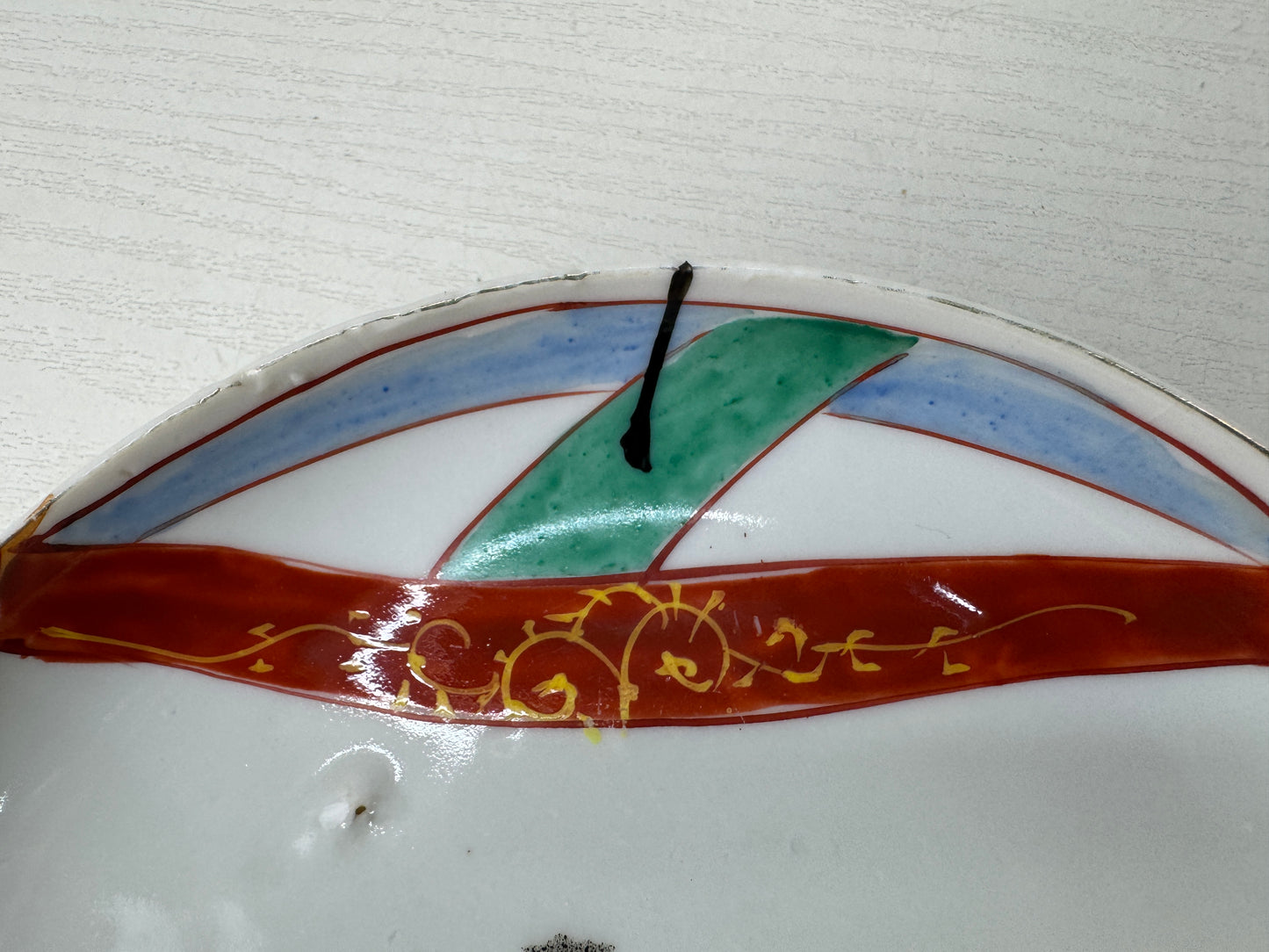 Y9726 DISH Kutani-ware plate set of 10 Japan antique tableware kitchen food