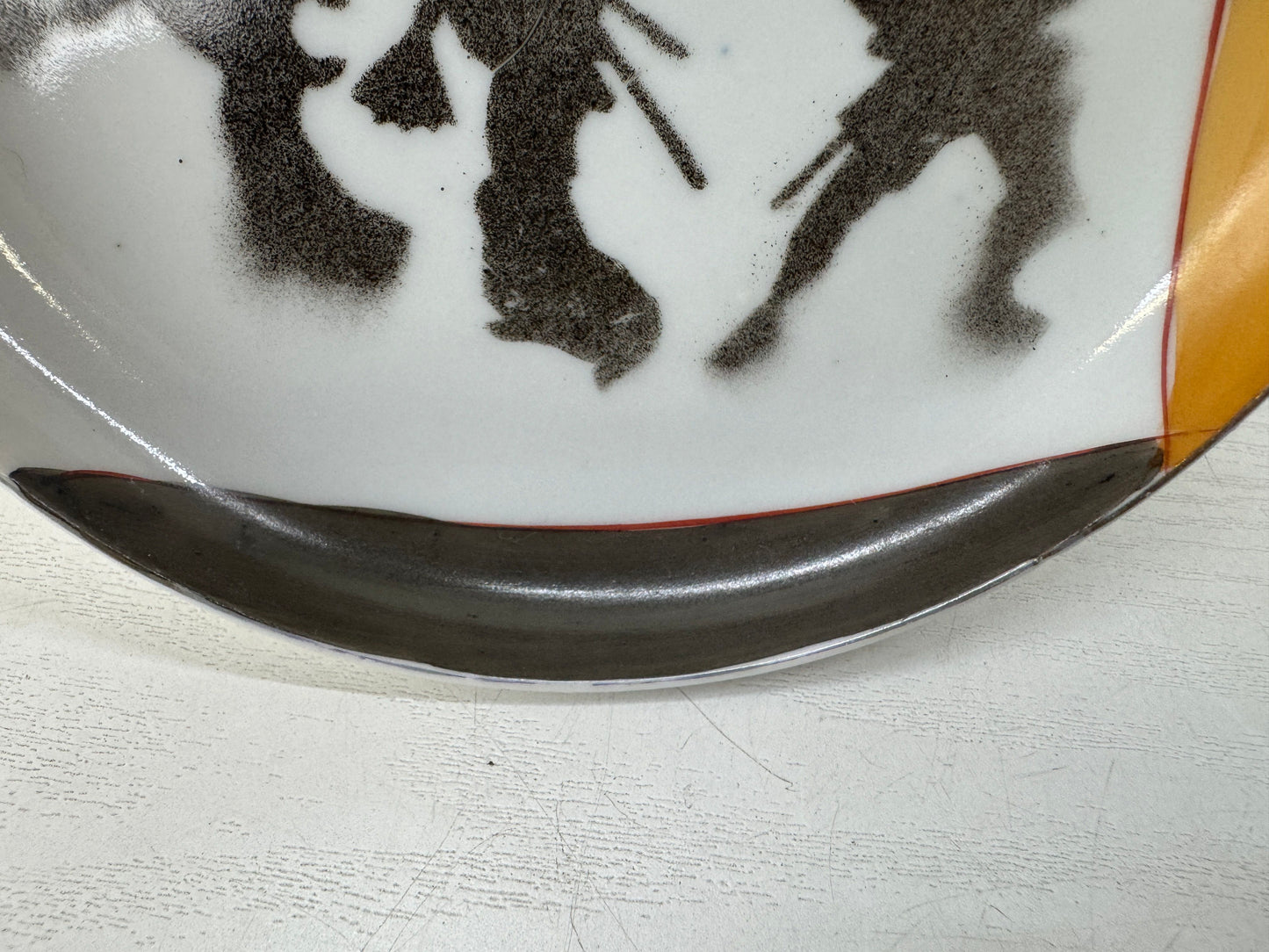 Y9726 DISH Kutani-ware plate set of 10 Japan antique tableware kitchen food