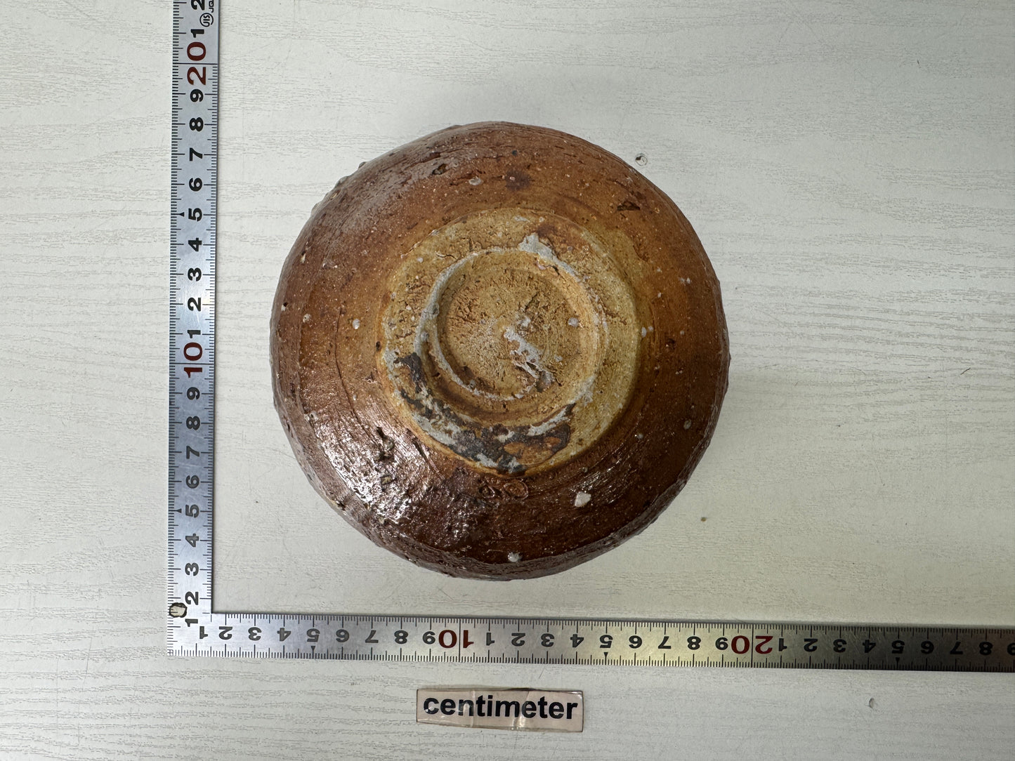 Y9735 CHAWAN Shigaraki-ware bowl signed box Japan antique tea ceremony pottery