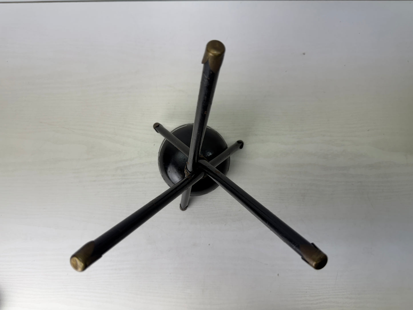 Y9738 Candle Holder metal watch fire Buddhist Shinto altar Japan antique decor