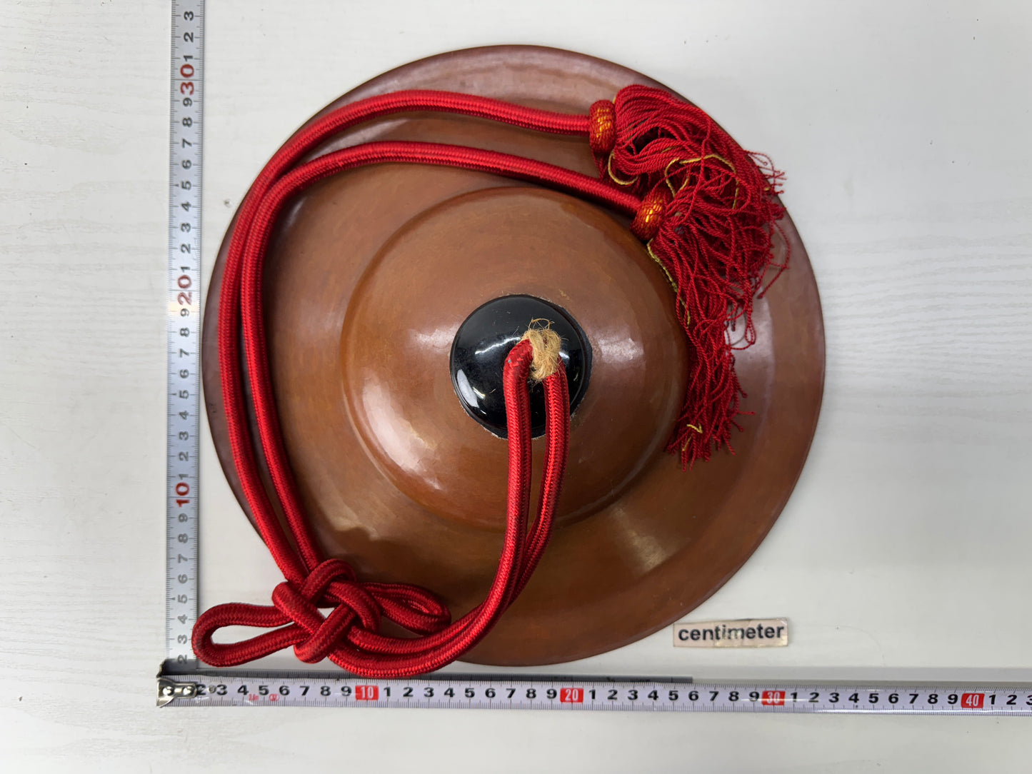 Y9740 Buddhist Altar metal Myo-bachi cymbal percussion instruments Japan antique