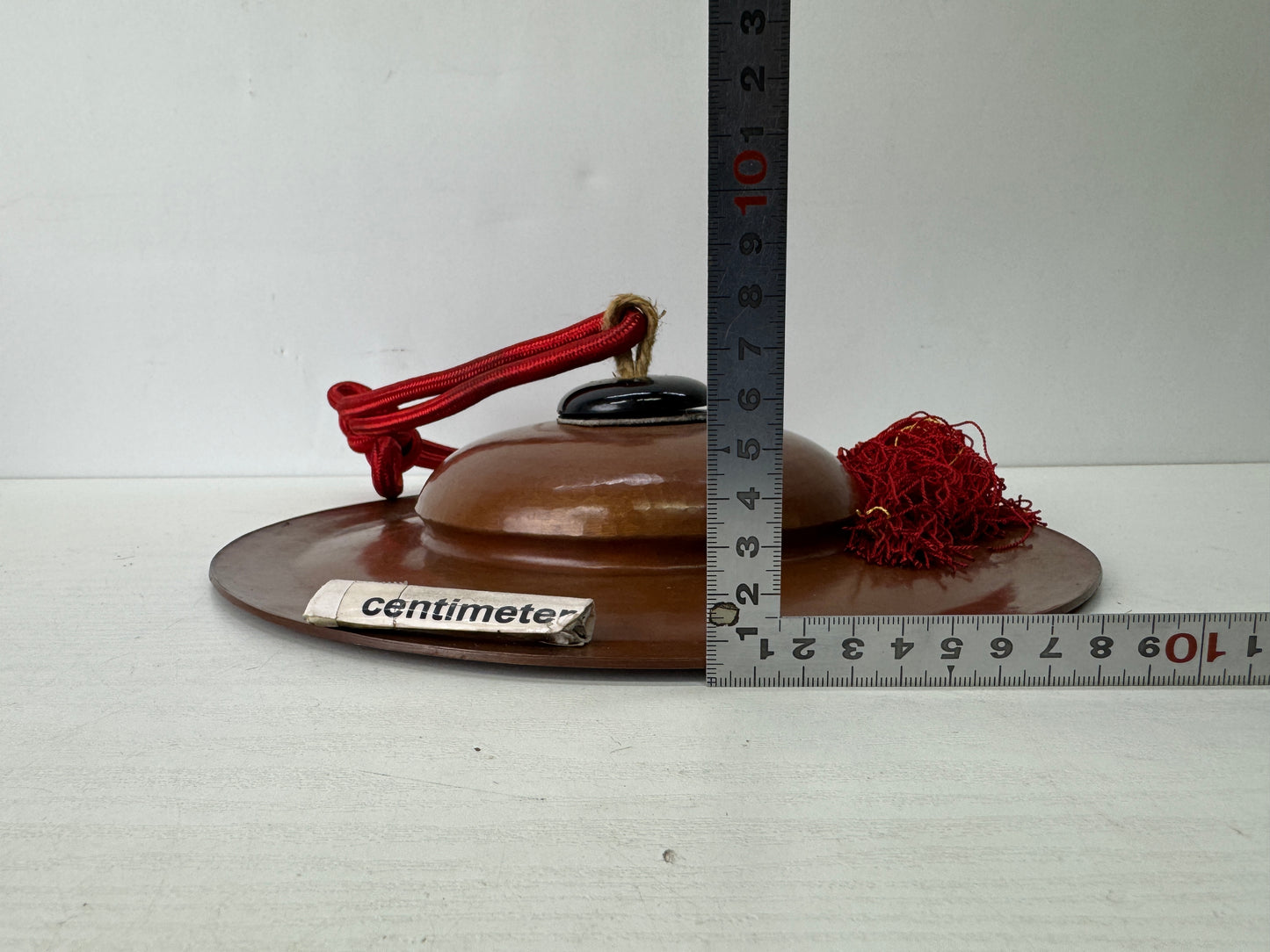 Y9740 Buddhist Altar metal Myo-bachi cymbal percussion instruments Japan antique