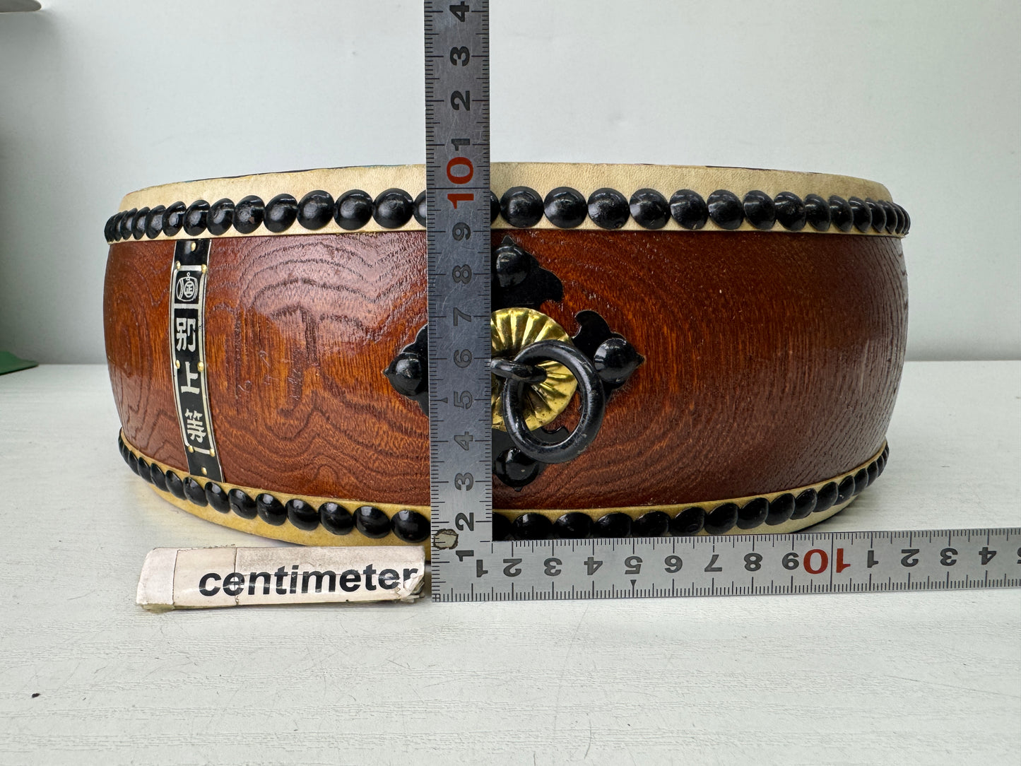 Y9741 TAIKO Drum Dragon design Drumsticks Japan antique musical instrument music