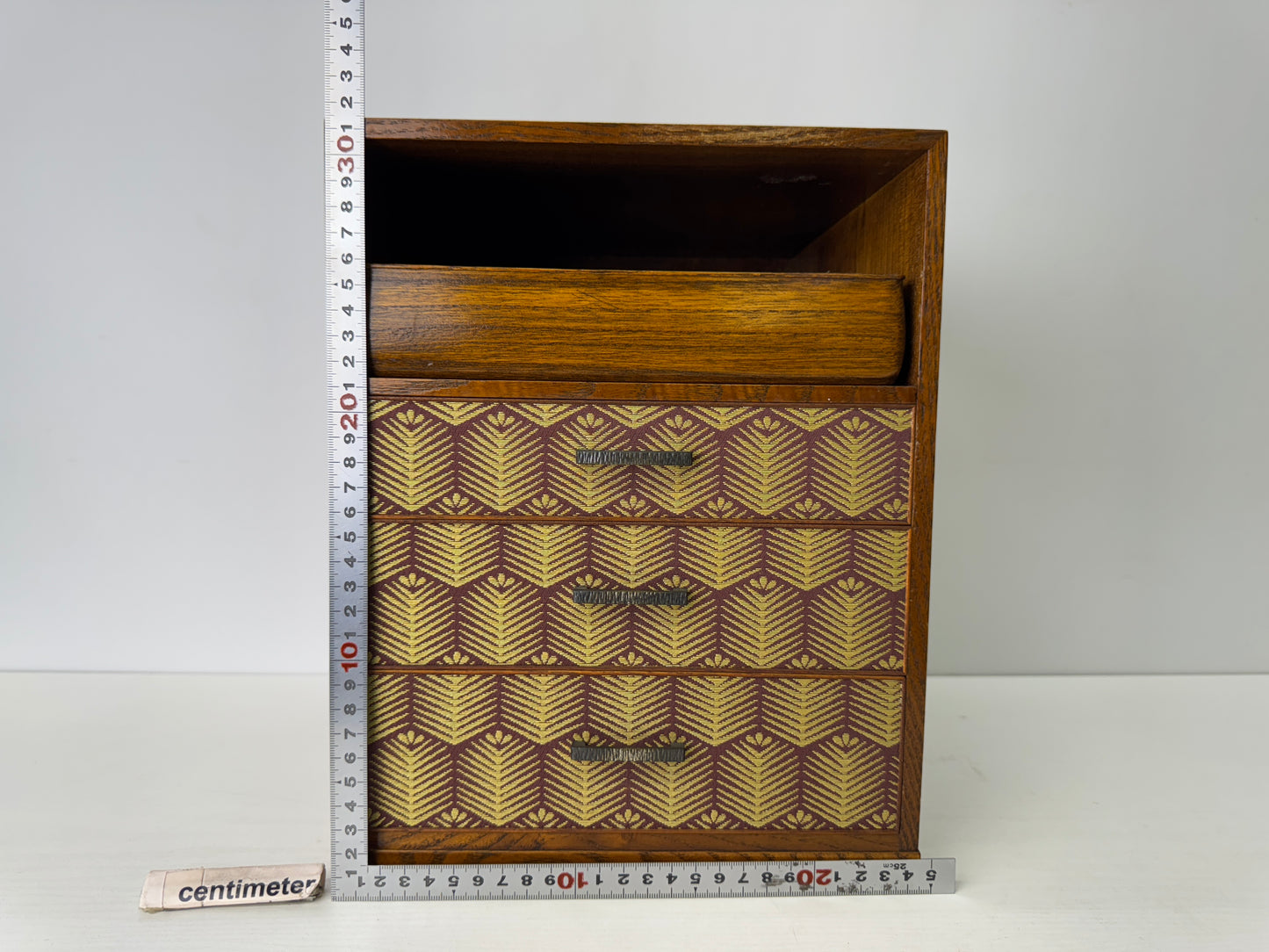 Y9742 TANSU wooden small chest of drawers Japan antique interior furniture