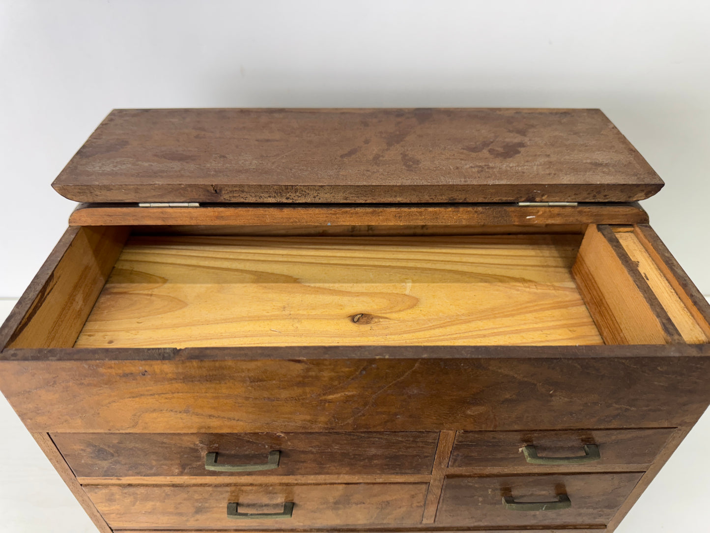 Y9744 TANSU small drawer Sewing box accessory case Japan antique storage chest