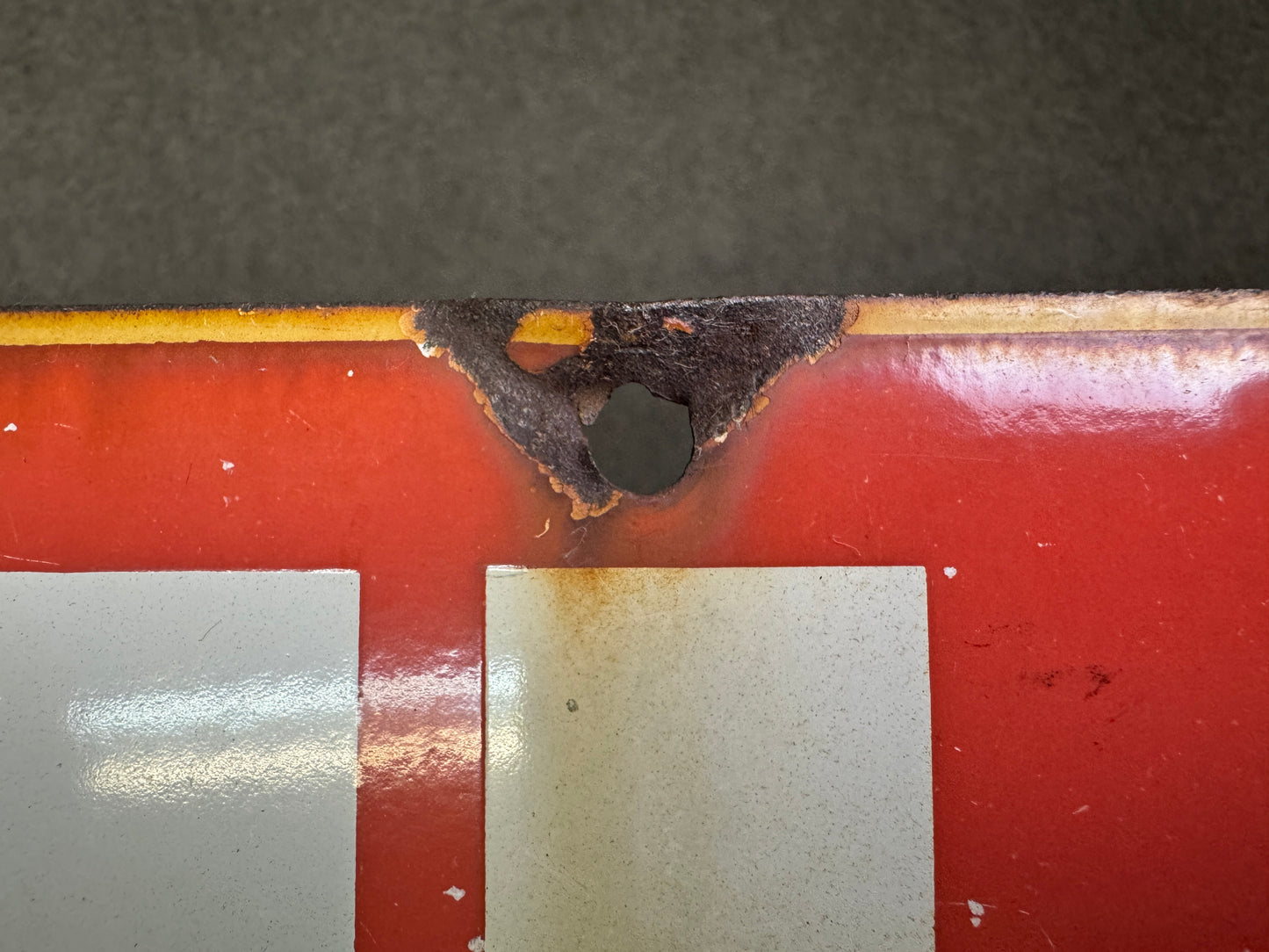 Y9747 SIGNBOARD Enamel sign Honey Showa retro Japan antique wall decor interior