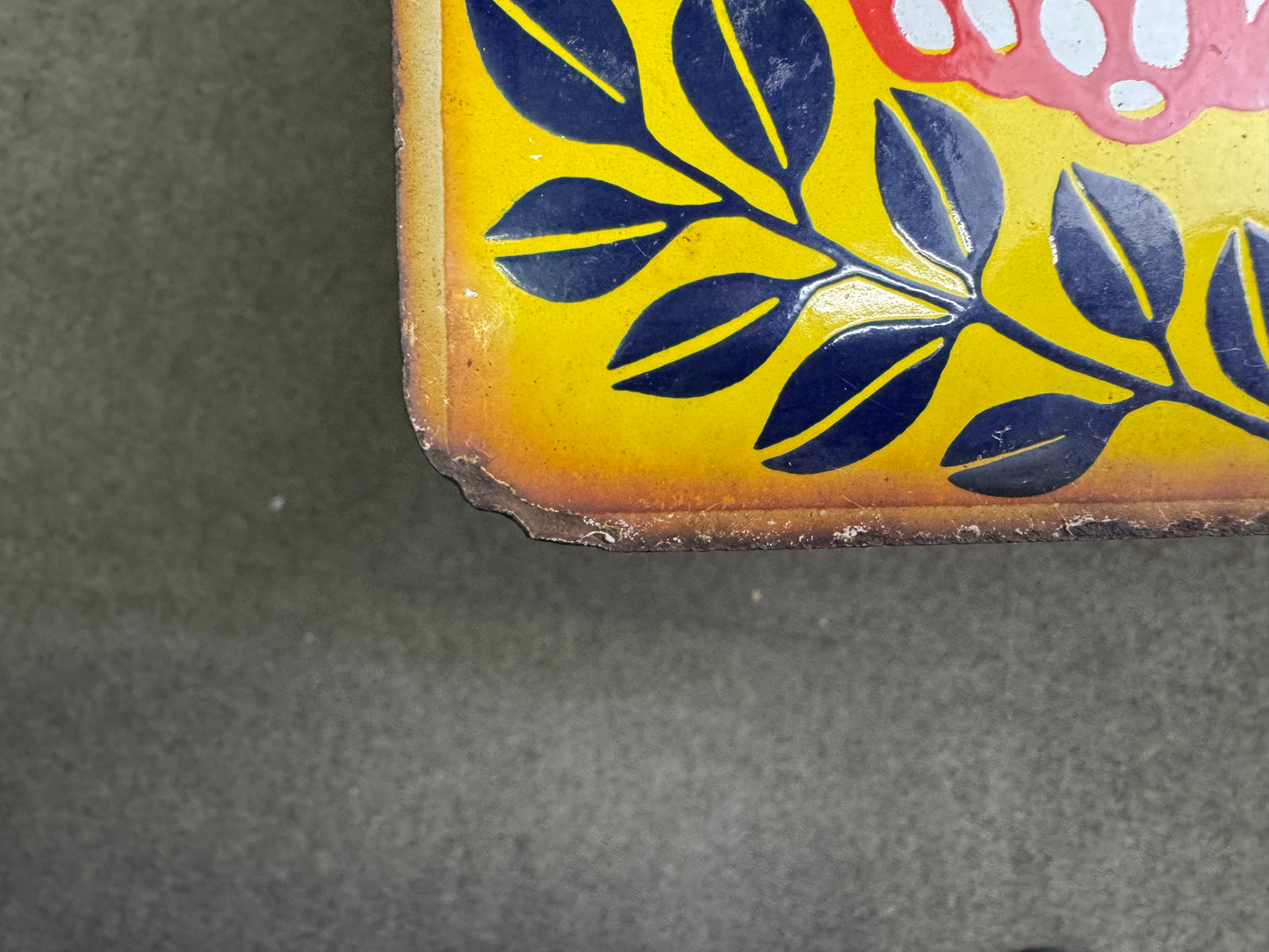 Y9747 SIGNBOARD Enamel sign Honey Showa retro Japan antique wall decor interior