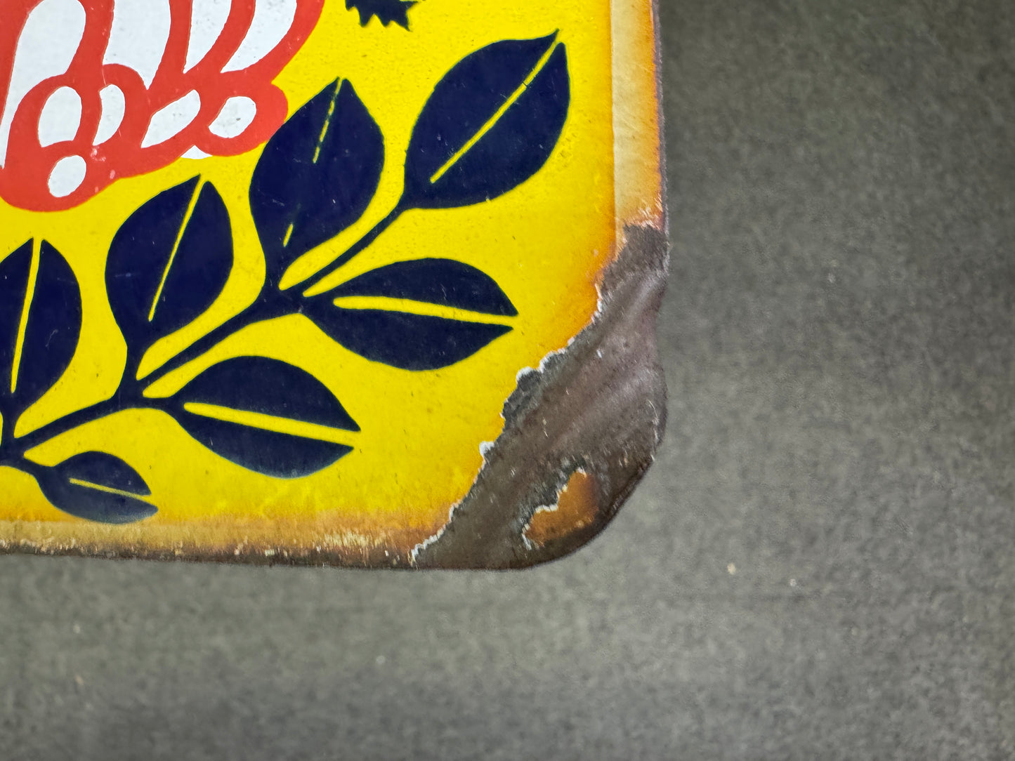 Y9747 SIGNBOARD Enamel sign Honey Showa retro Japan antique wall decor interior