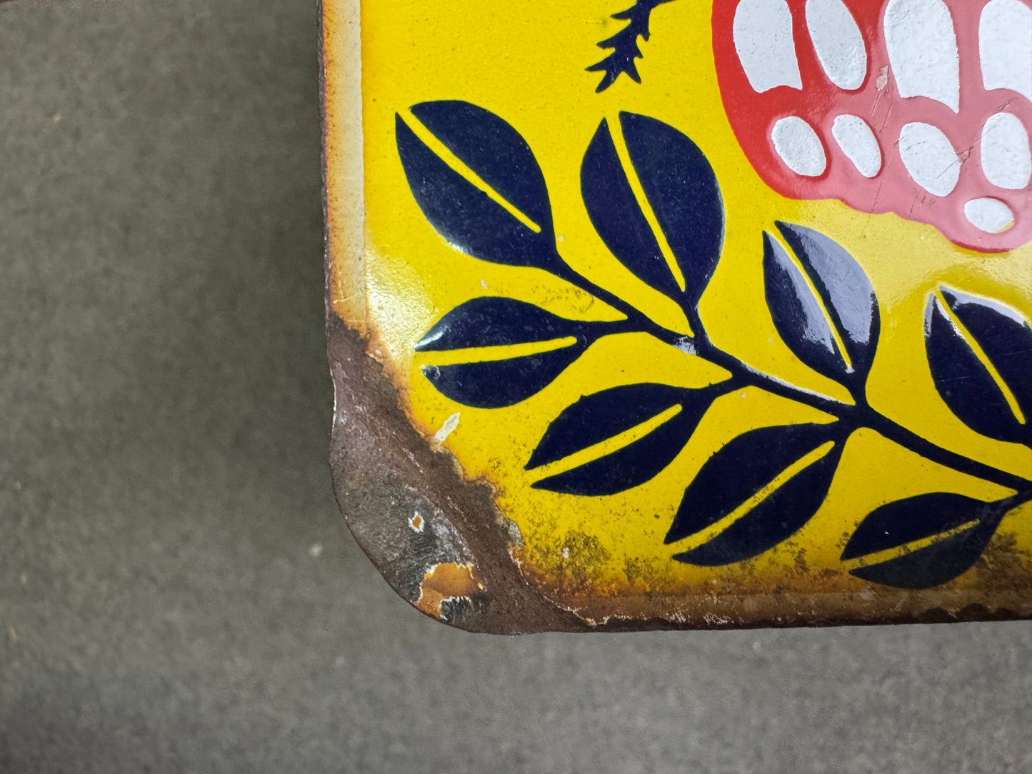 Y9747 SIGNBOARD Enamel sign Honey Showa retro Japan antique wall decor interior