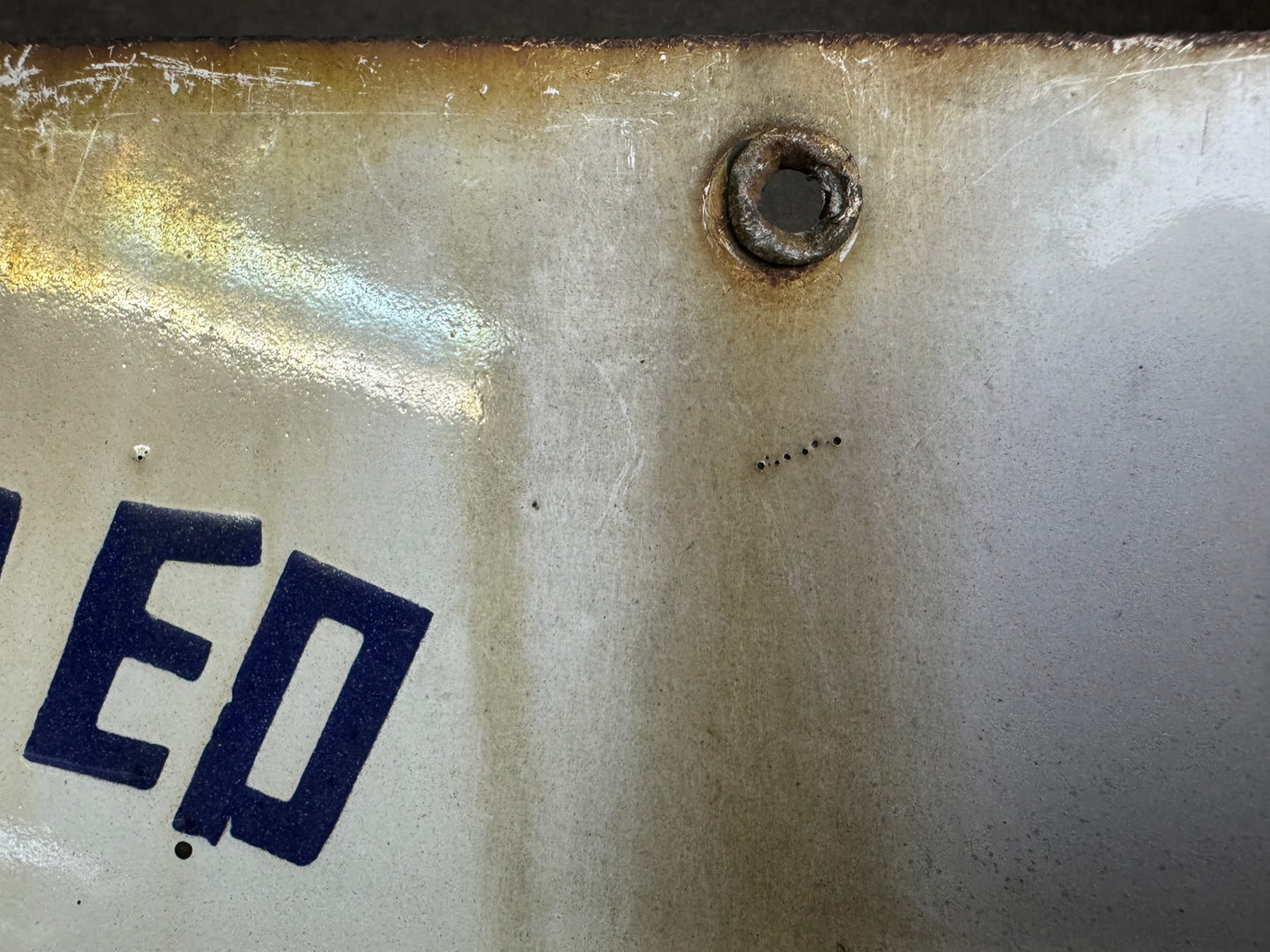 Y9748 SIGNBOARD Enamel sign Zojirushi Shovel Showa Japan antique wall interior