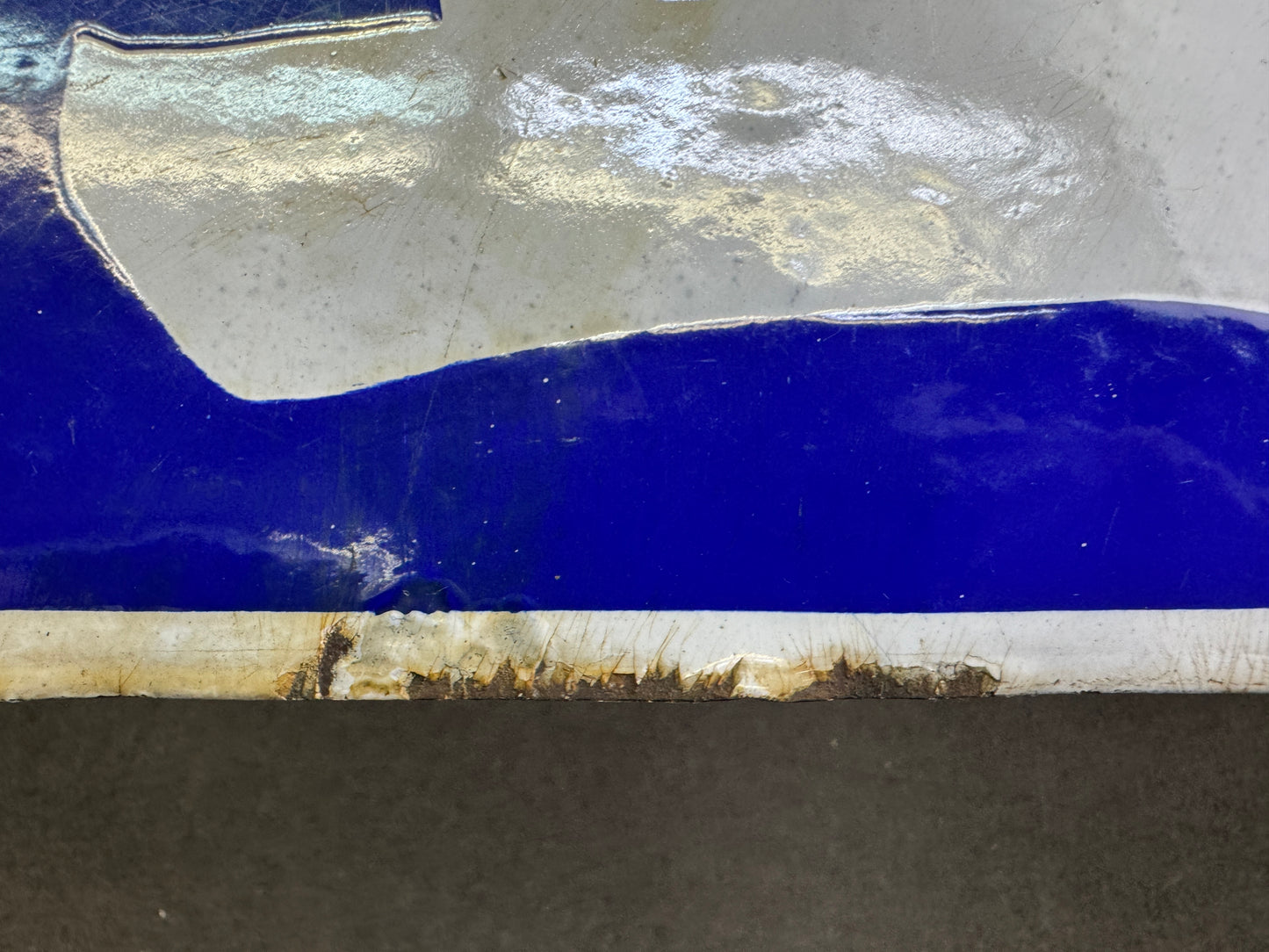 Y9750 SIGNBOARD Enamel sign Salt Showa retro Japan antique wall decor interior