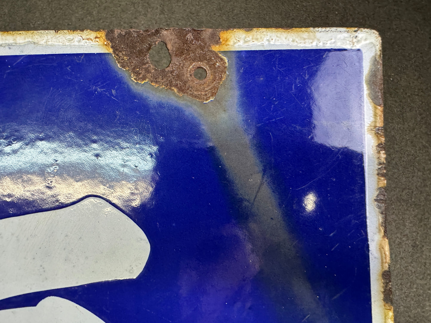 Y9750 SIGNBOARD Enamel sign Salt Showa retro Japan antique wall decor interior