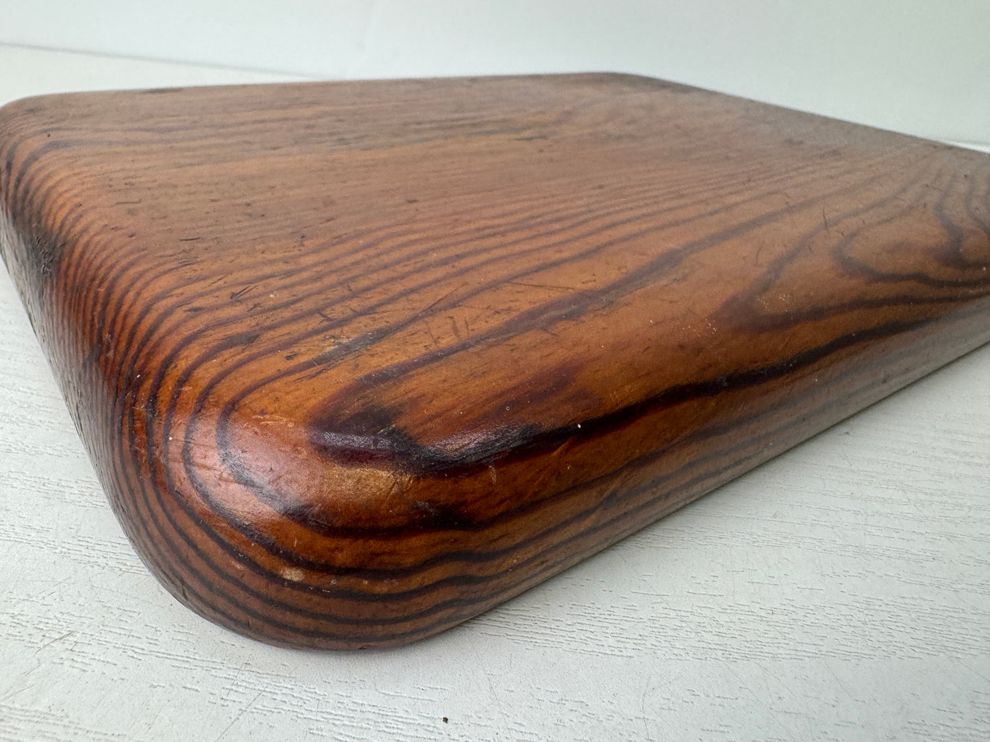 Y9757 TRAY Pine wood rectangular wooden Obon Ozen Japan antique kitchen table