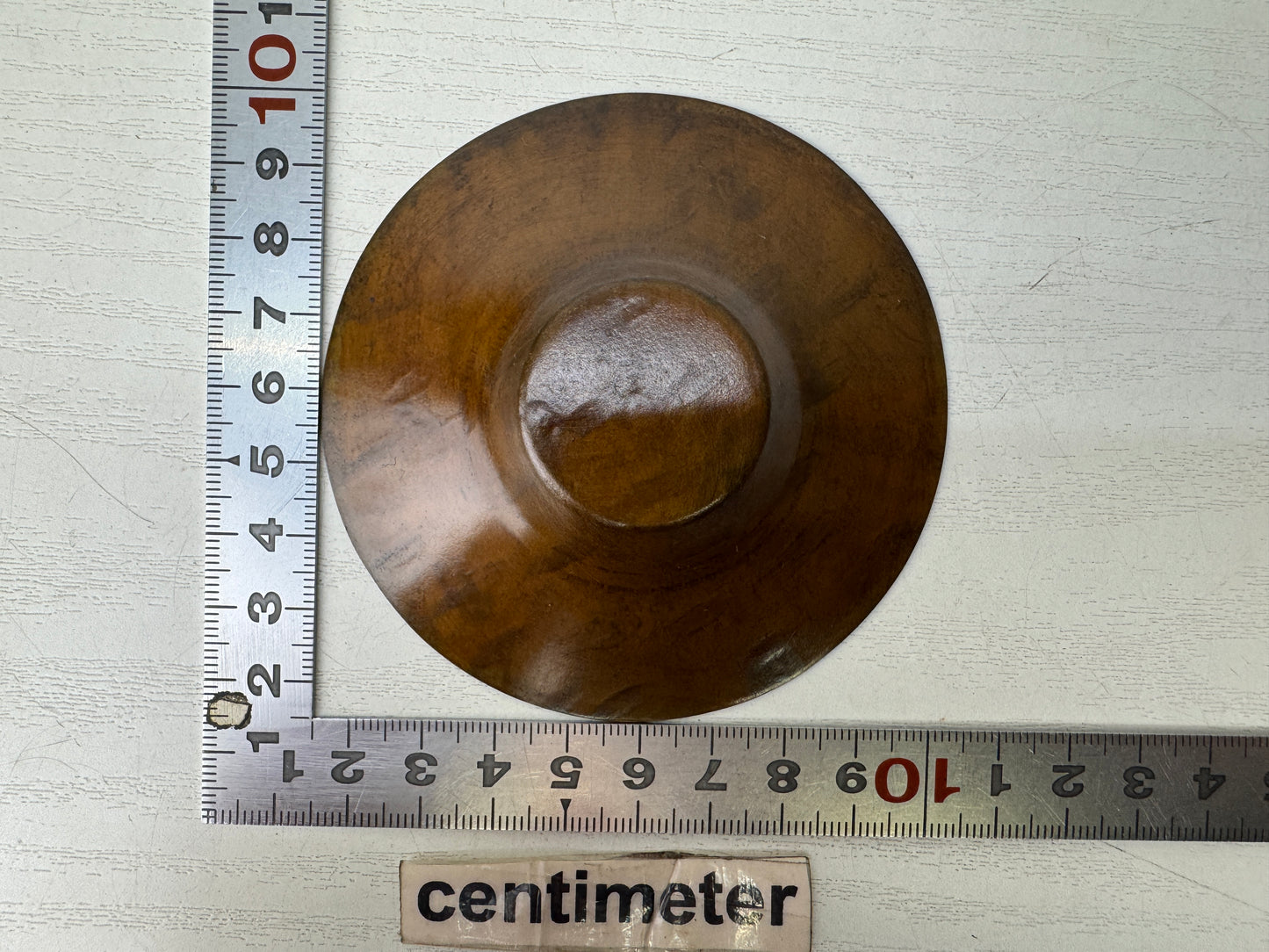 Y9759 DISH Copper Chataku coaster set of 5 box Japan antique tableware kitchen