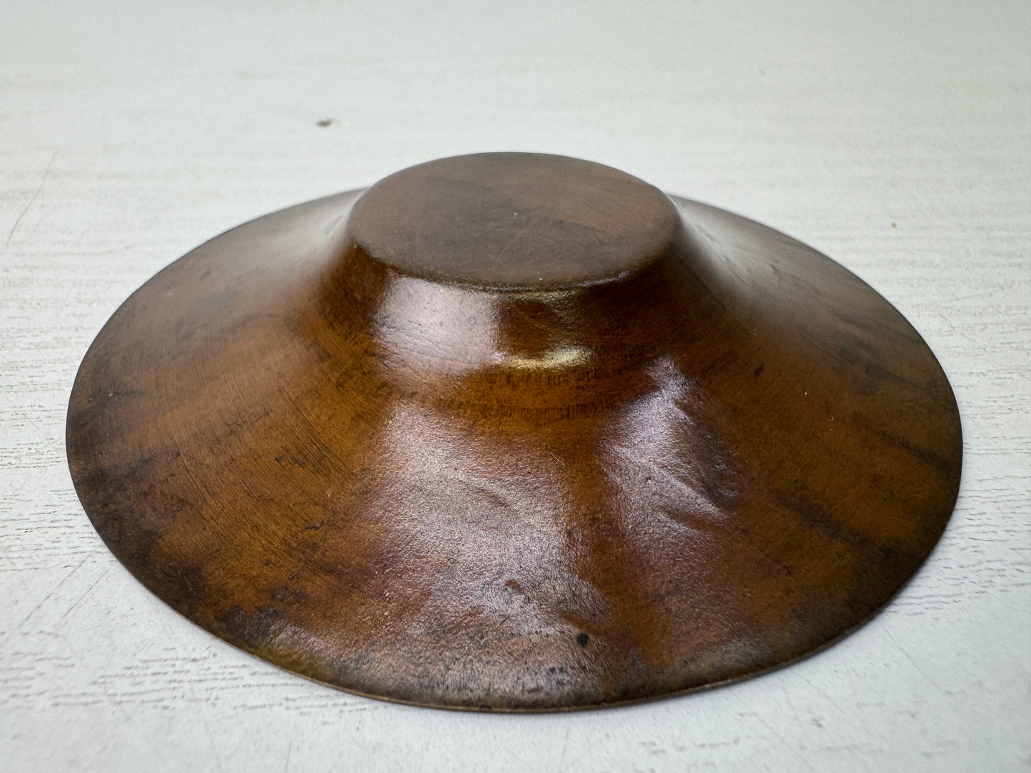 Y9759 DISH Copper Chataku coaster set of 5 box Japan antique tableware kitchen