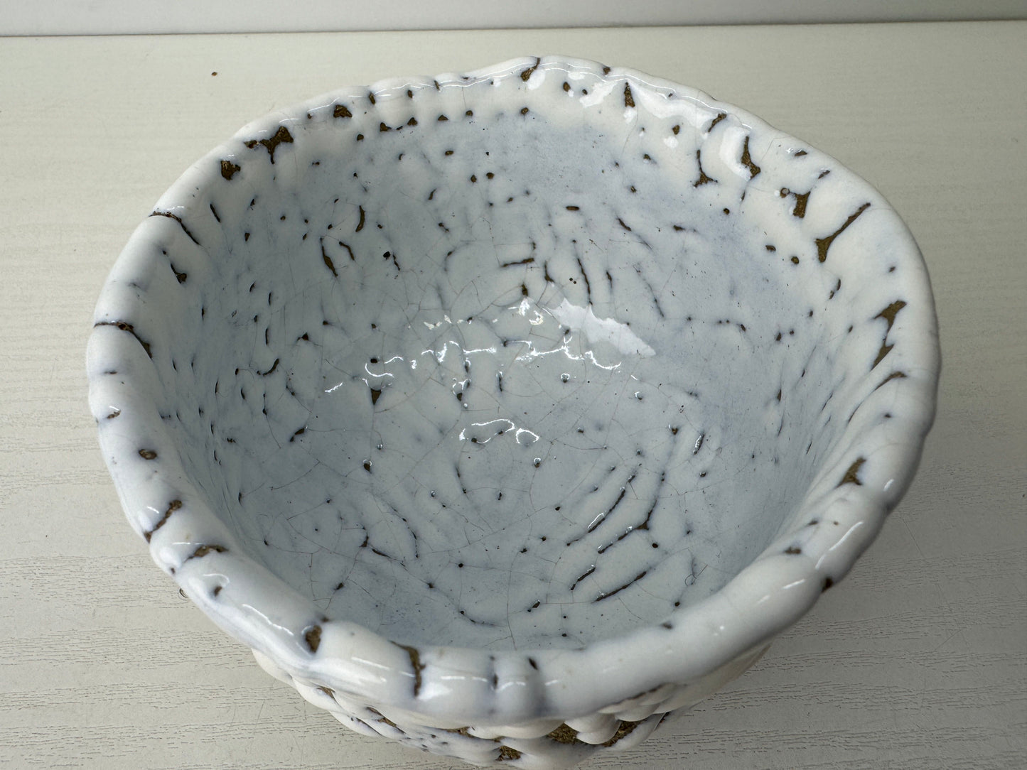 Y9761 CHAWAN Hagi-ware bowl signed box Japan antique tea ceremony pottery cup