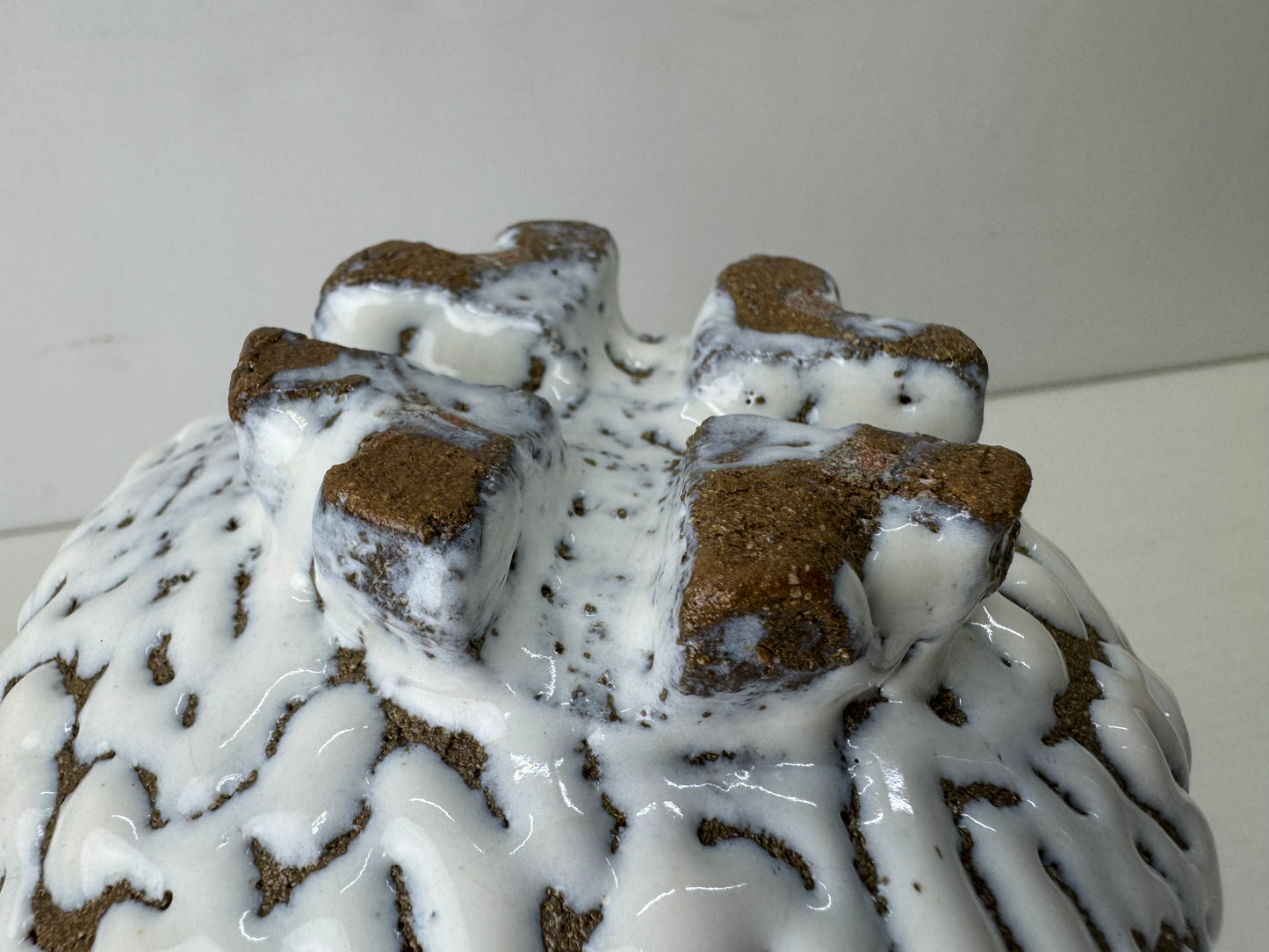 Y9761 CHAWAN Hagi-ware bowl signed box Japan antique tea ceremony pottery cup