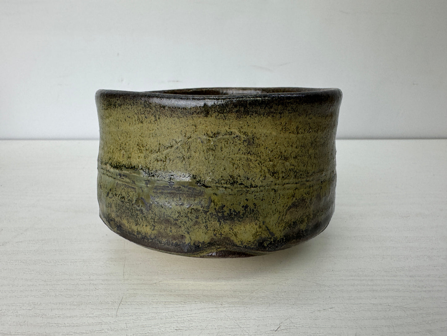 Y9762 CHAWAN Seto-ware bowl signed box Japan antique tea ceremony pottery cup