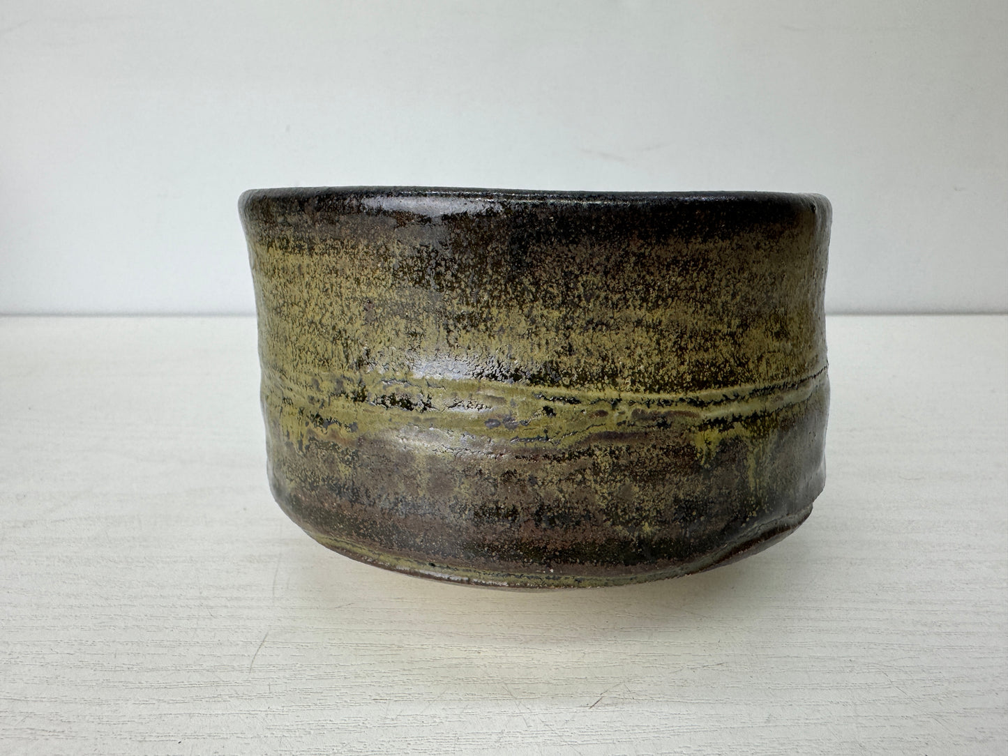 Y9762 CHAWAN Seto-ware bowl signed box Japan antique tea ceremony pottery cup