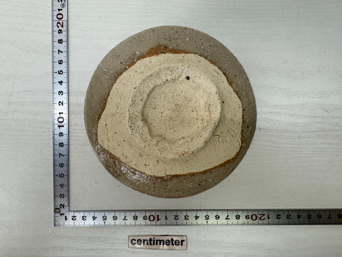 Y9763 CHAWAN Mino-ware bowl signed box Japan antique tea ceremony pottery cup