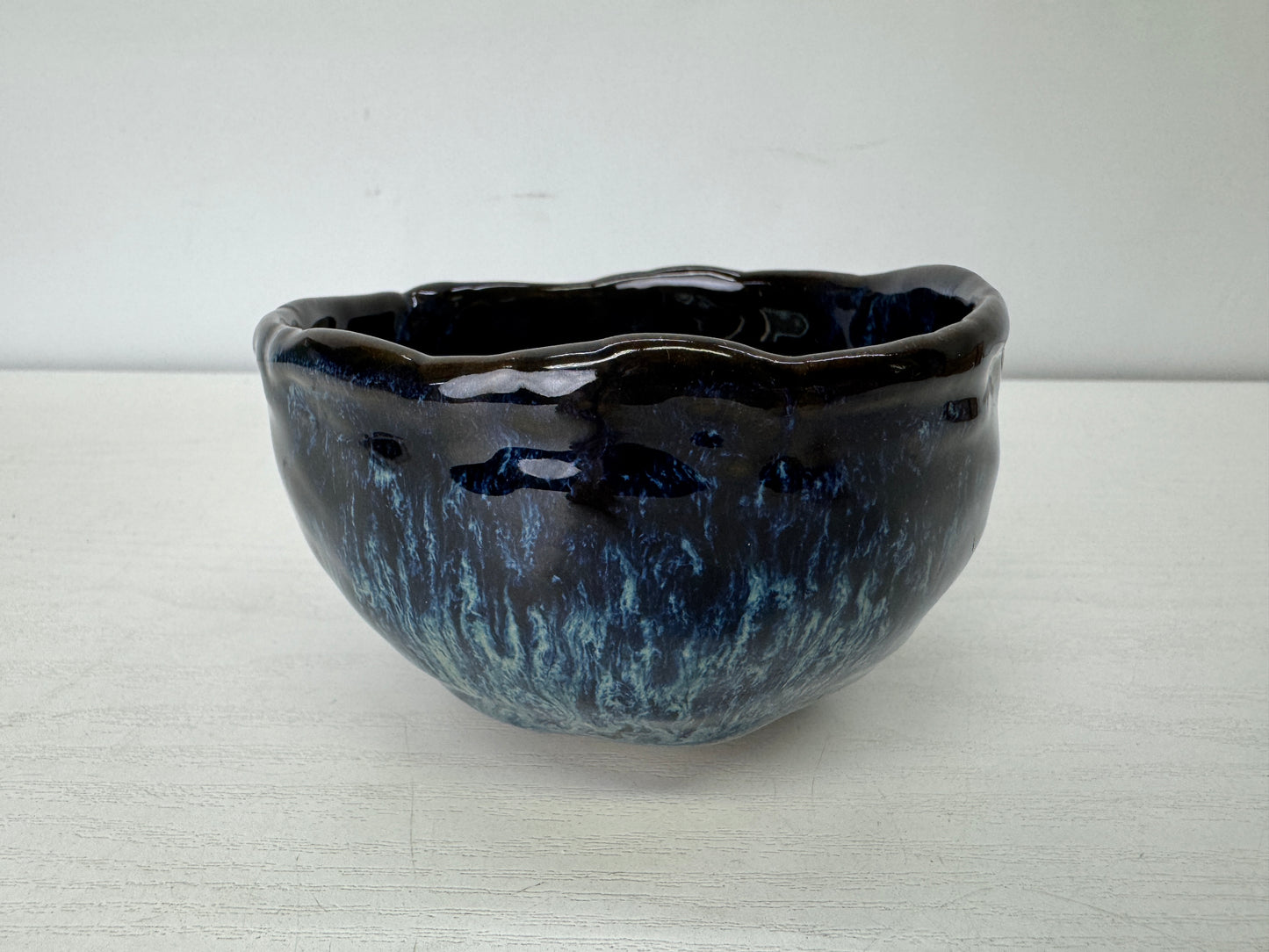 Y9764 CHAWAN Sea cucumber bowl signed box Japan antique tea ceremony pottery cup