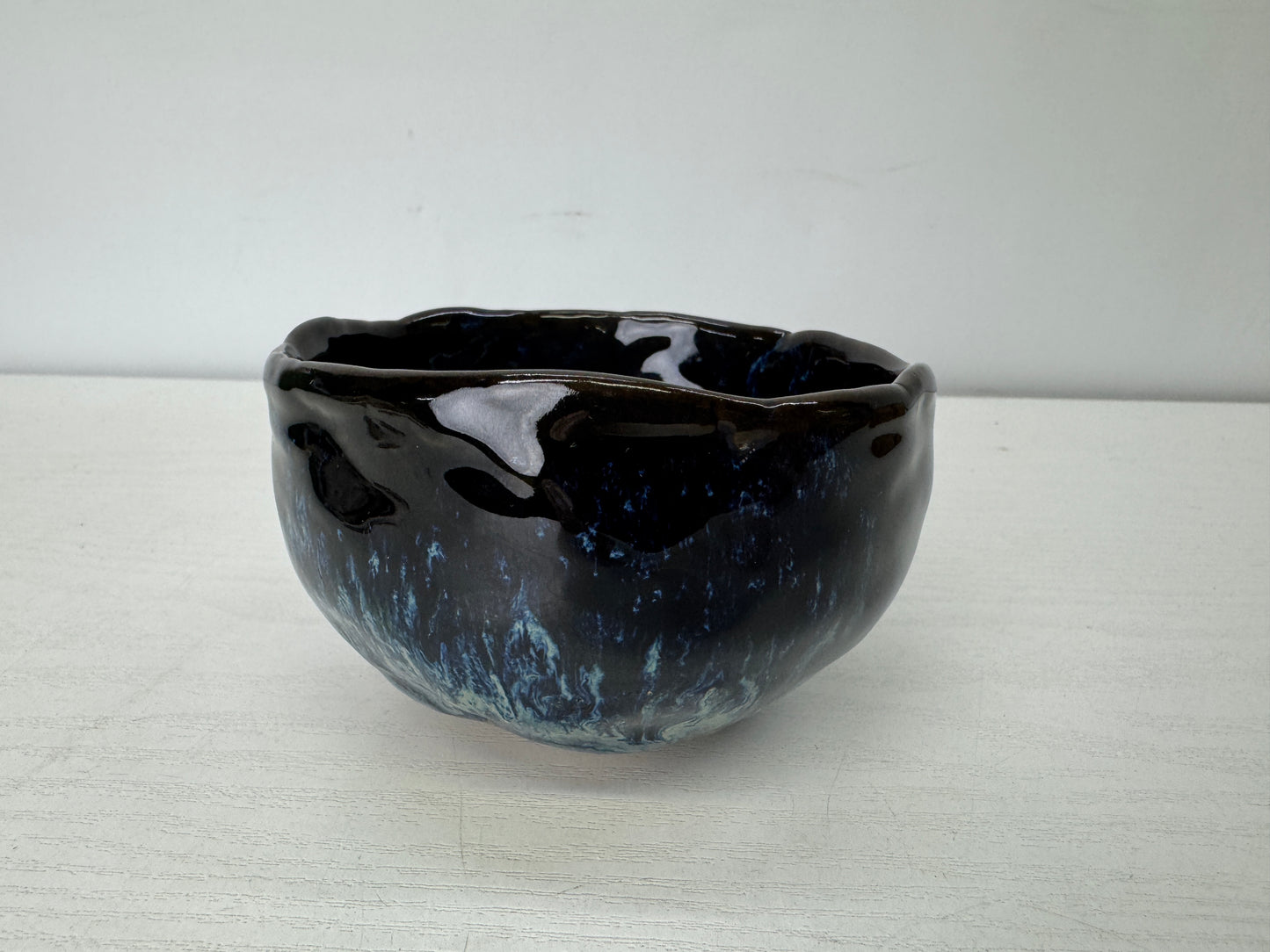 Y9764 CHAWAN Sea cucumber bowl signed box Japan antique tea ceremony pottery cup