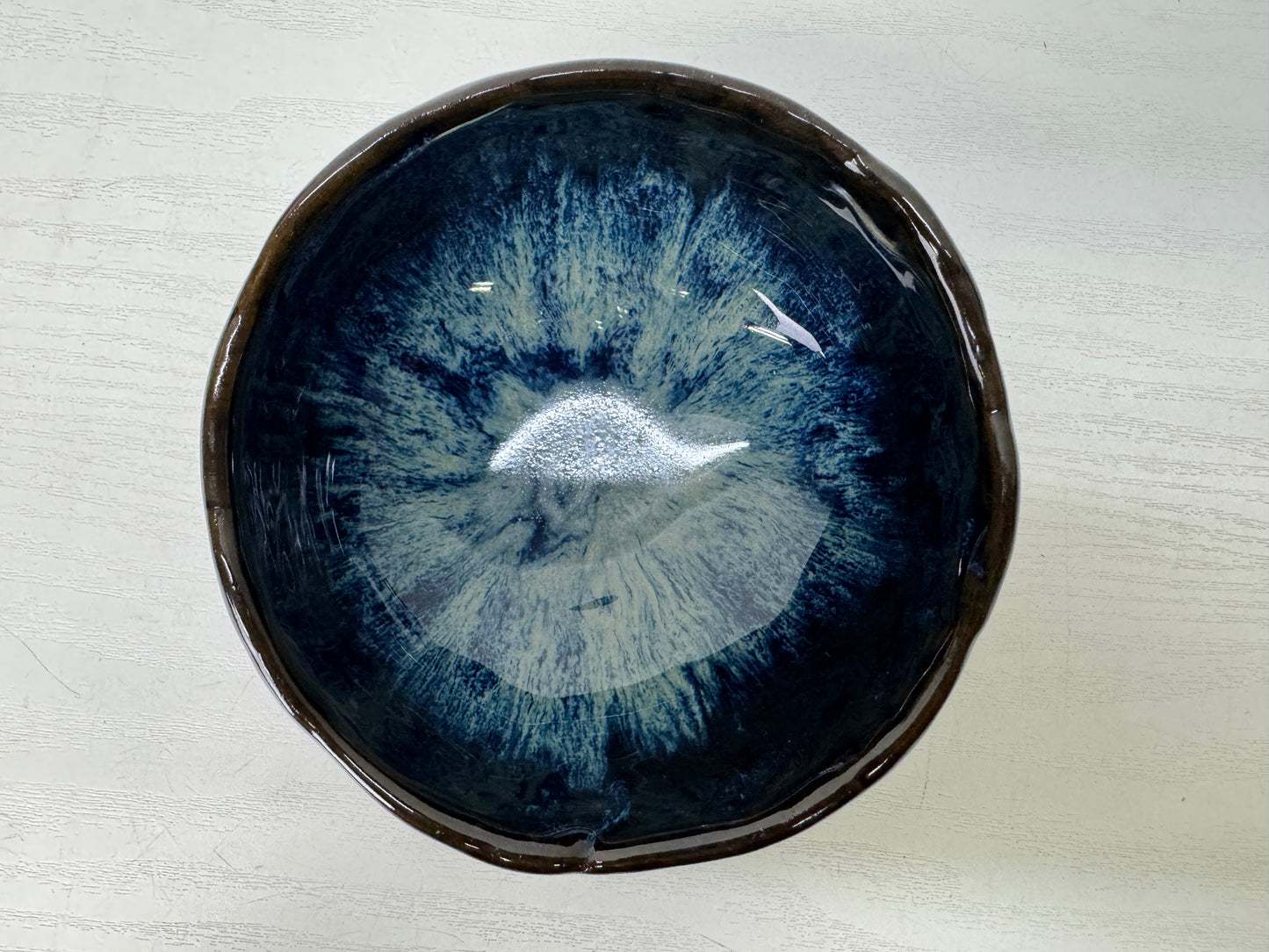 Y9764 CHAWAN Sea cucumber bowl signed box Japan antique tea ceremony pottery cup