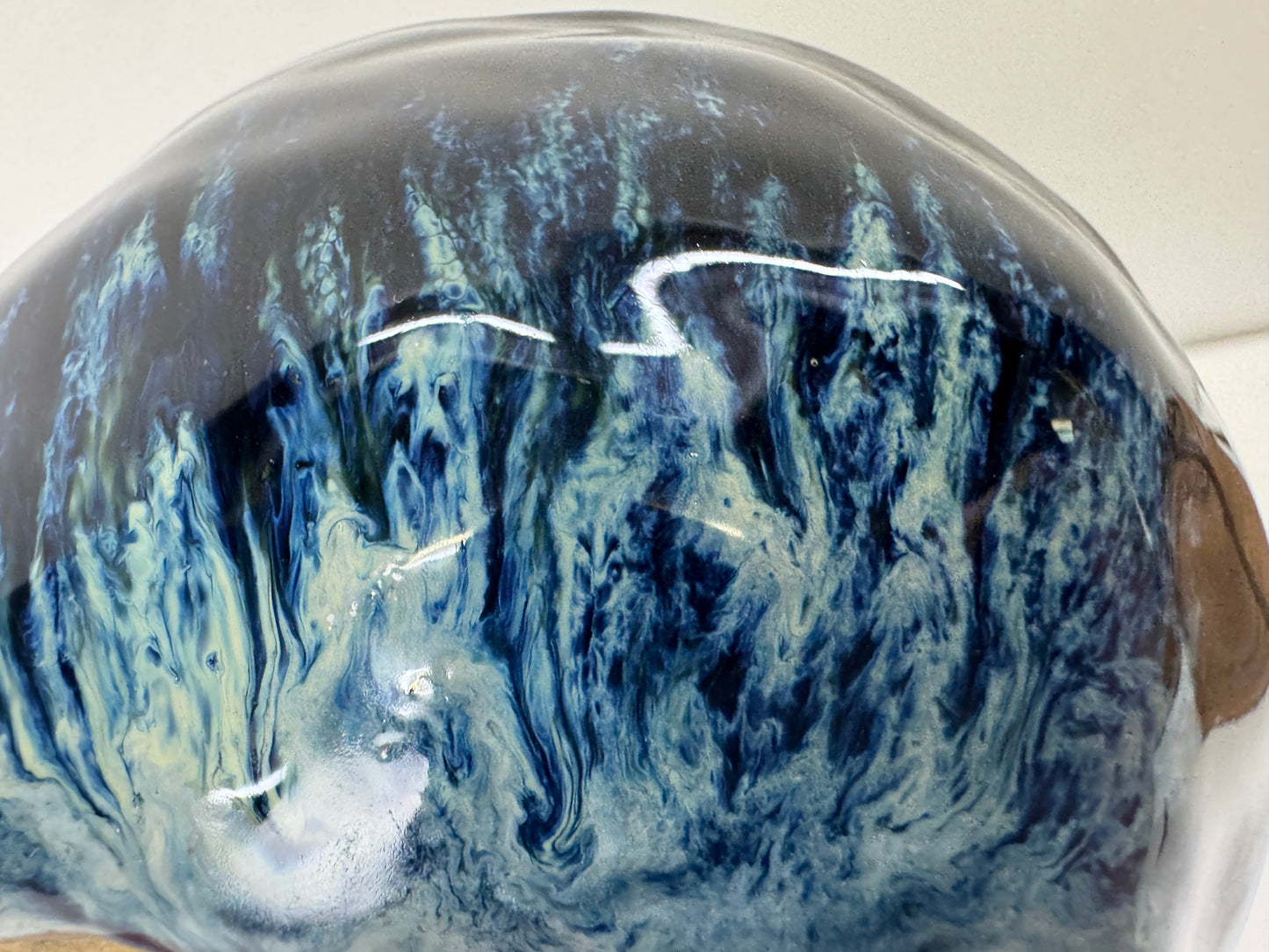 Y9764 CHAWAN Sea cucumber bowl signed box Japan antique tea ceremony pottery cup