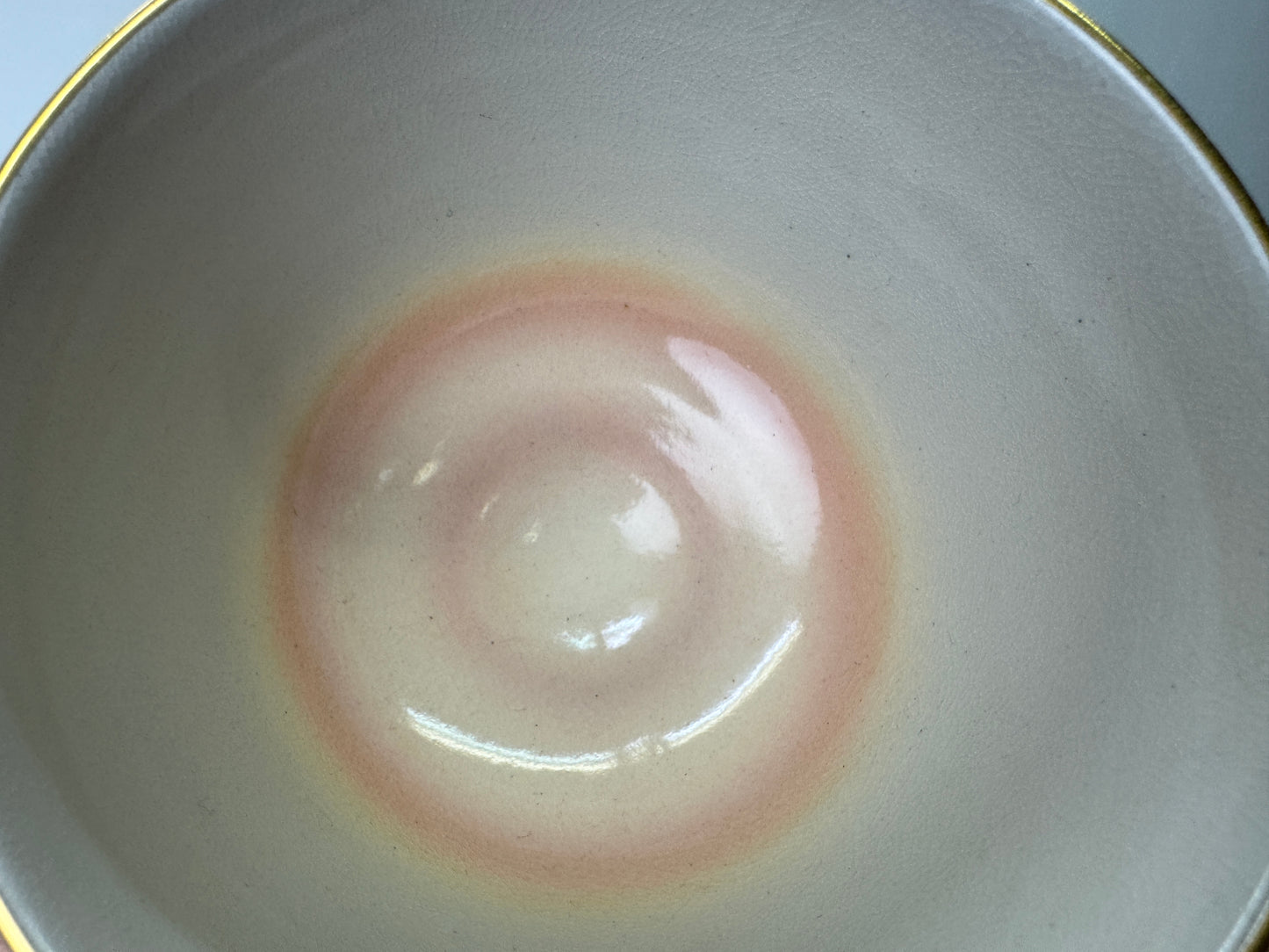 Y9765 CHAWAN Kyo-ware bowl signed box Japan antique tea ceremony pottery cup