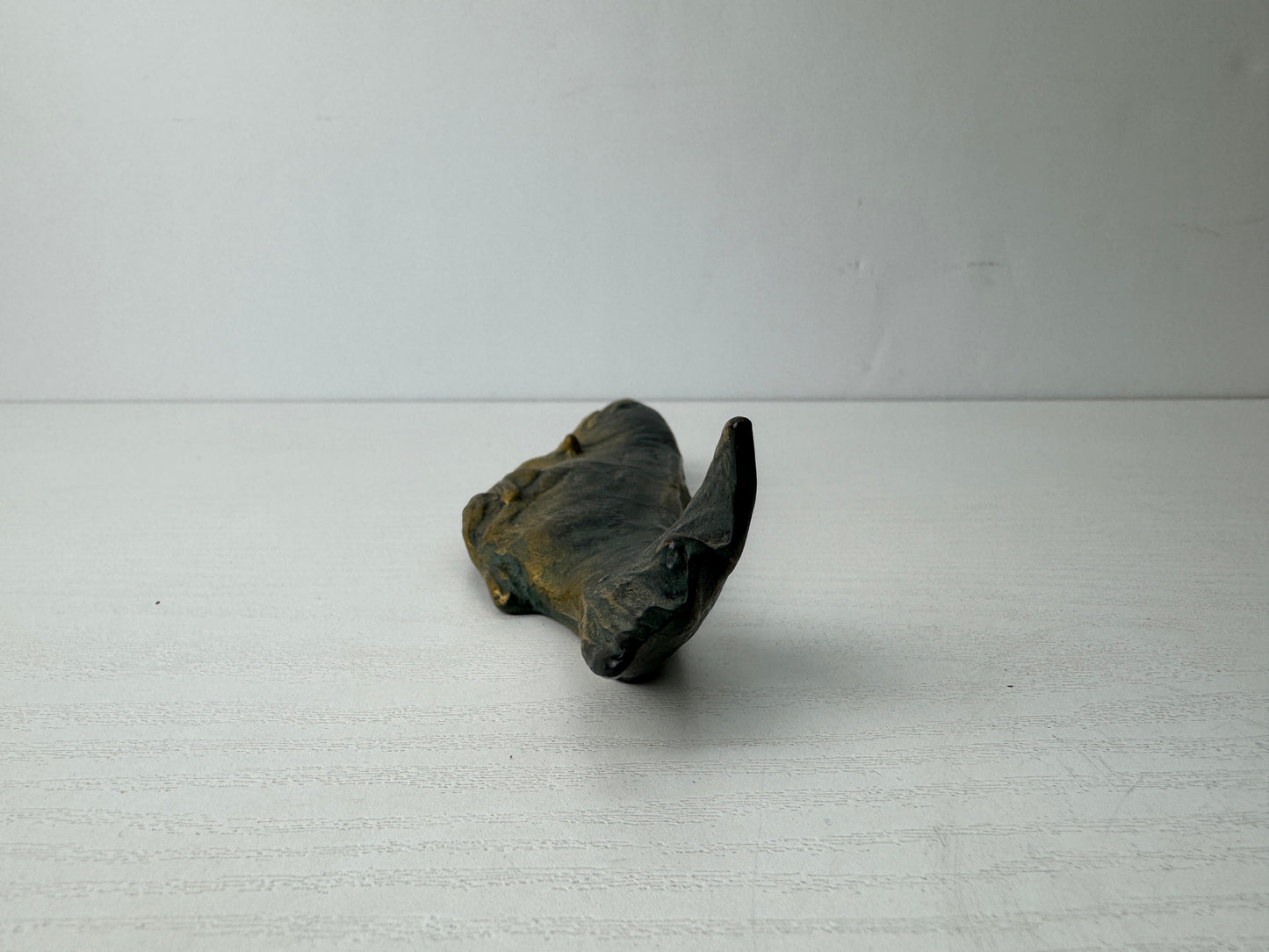 Y9770 OKIMONO copper Salmon figurine signed box Seibo Kitamura Japan antique