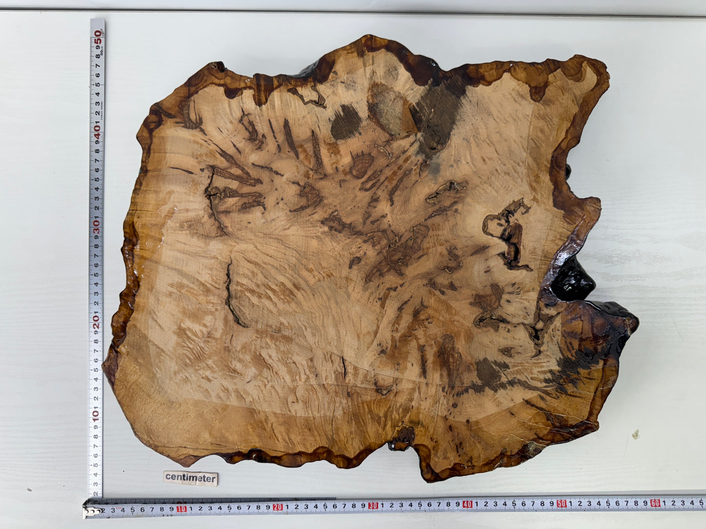 Y9774 FLOWER STAND wooden stand base natural wood Tamamoku Japan antique decor