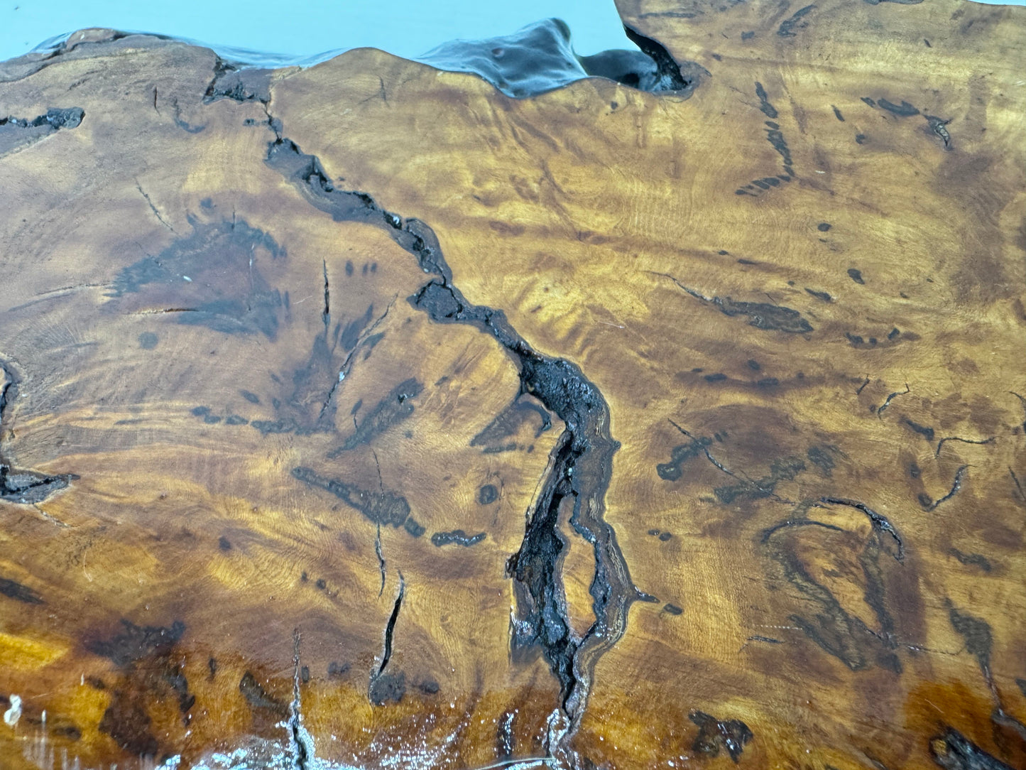 Y9774 FLOWER STAND wooden stand base natural wood Tamamoku Japan antique decor