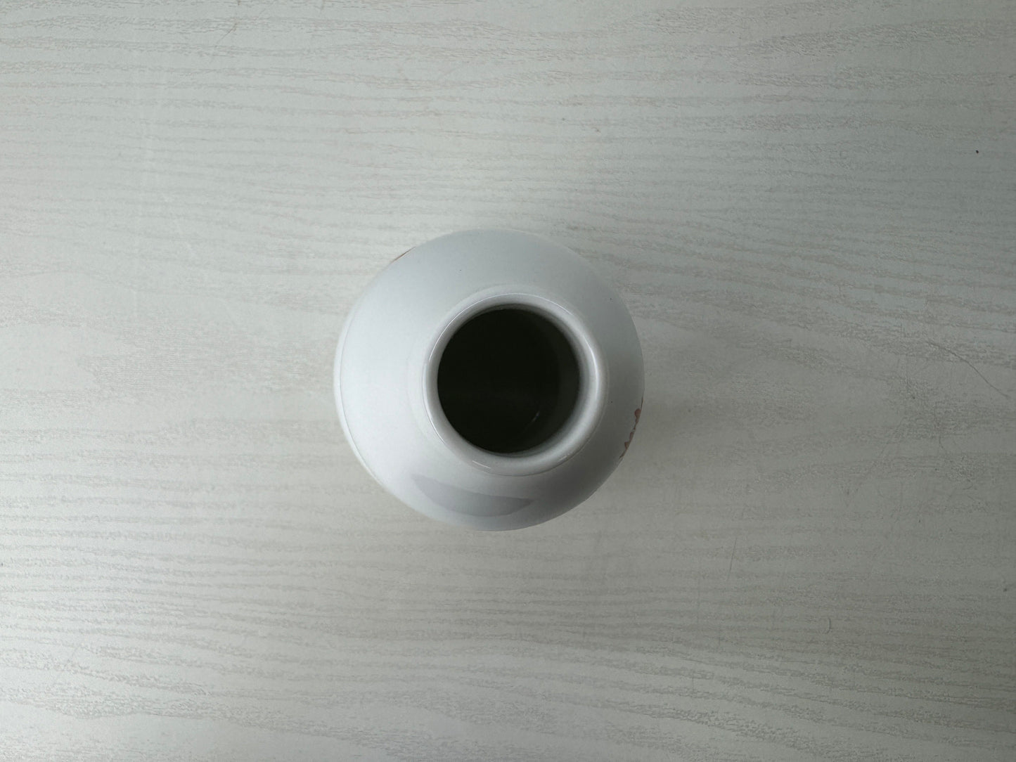 Y9775 FLOWER VASE Arita-ware single bud signed box Japan antique ikebana floral