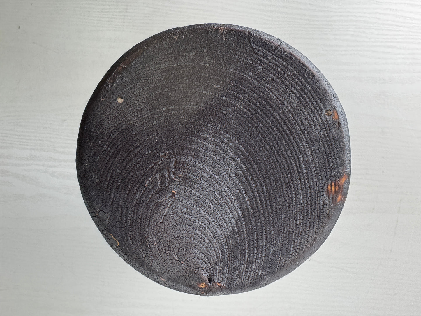 Y9776 FLOWER VASE Shino-ware handle signed box Japan antique ikebana floral