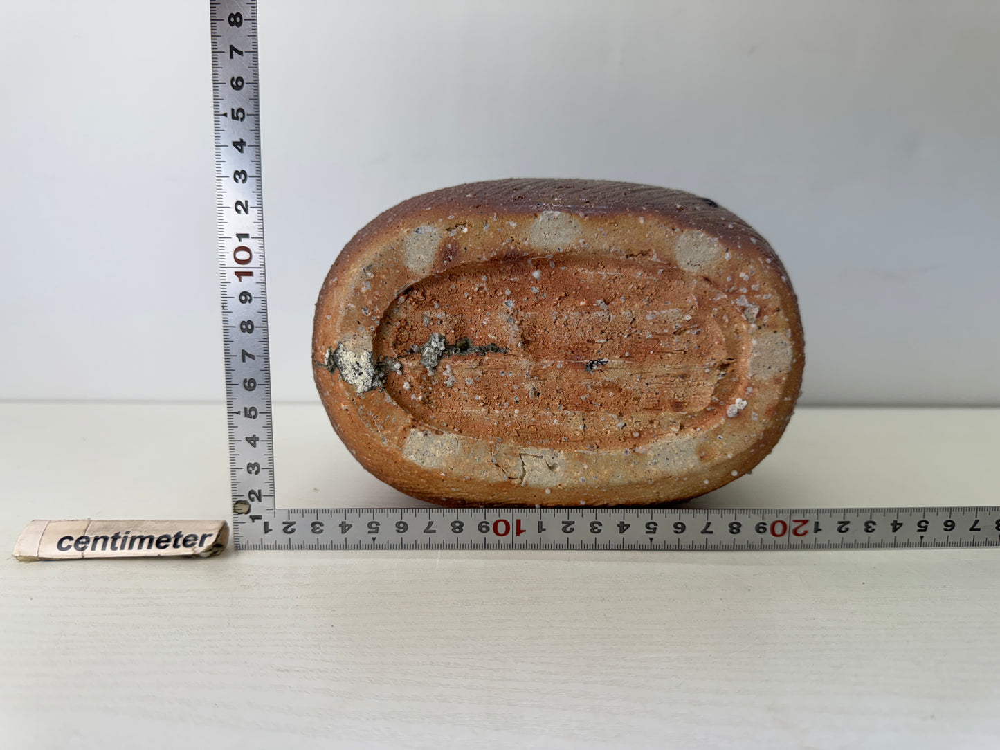 Y9779 FLOWER VASE Shigaraki-ware modern art contemporary Japan ikebana floral