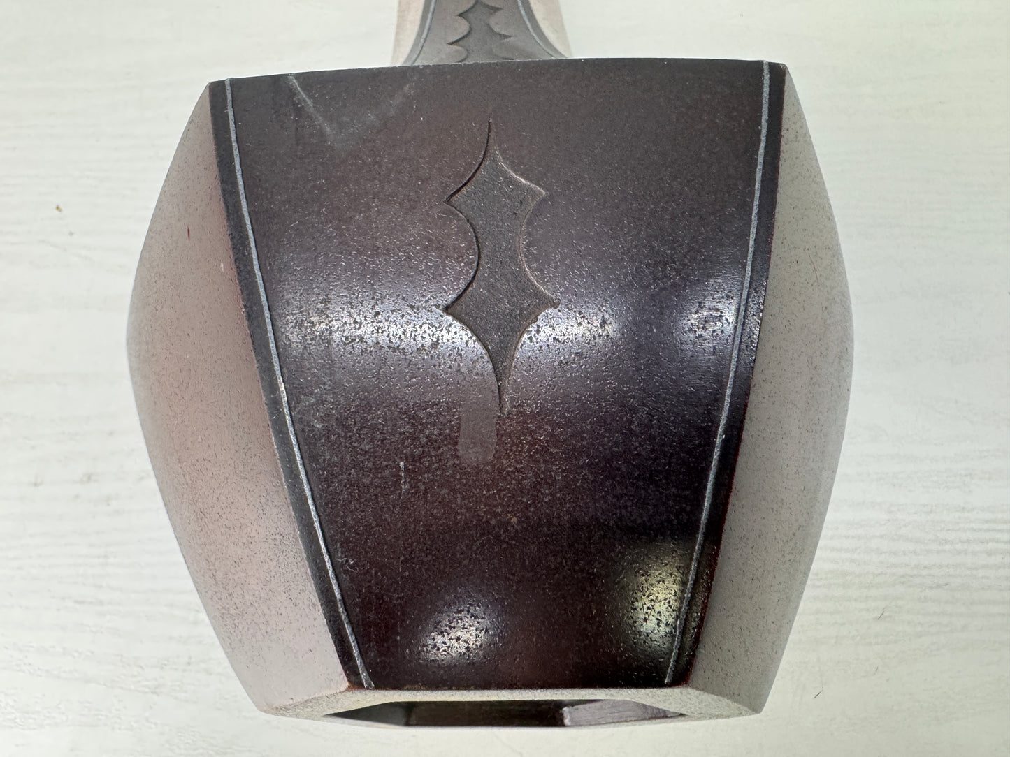 Y9780 FLOWER VASE copper modern art Japan antique ikebana floral arrangement