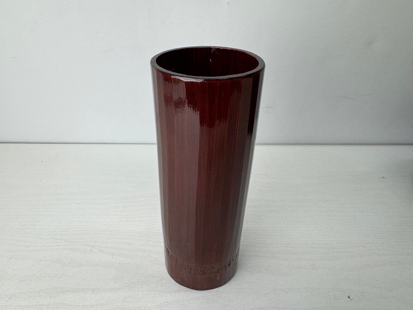 Y9783 Bamboo Woven Basket flower vase box Japan antique ikebana floral decor