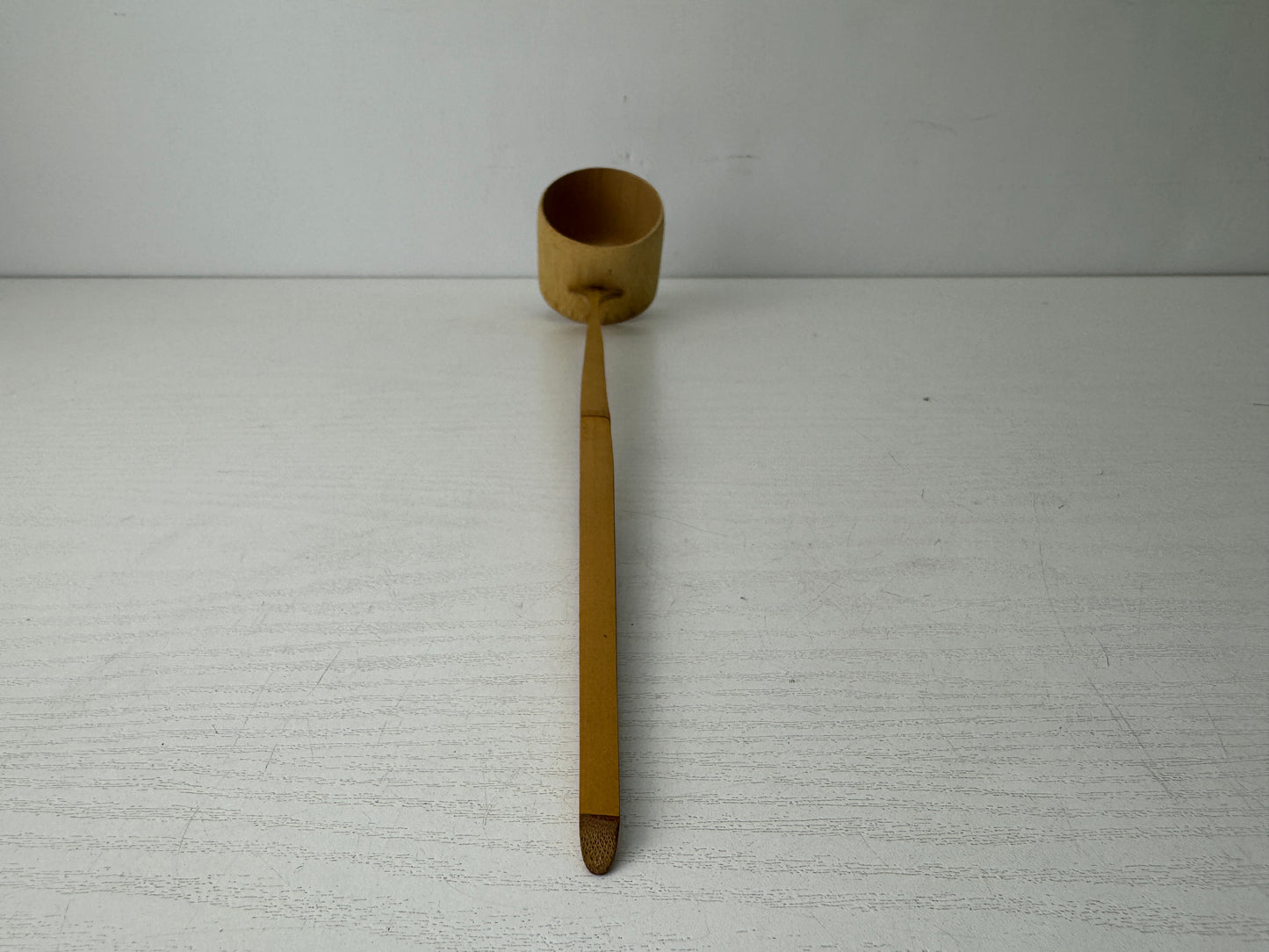 Y9785 HISHAKU Bamboo ladle dipper box Japan Tea Ceremony utensils antique scoop
