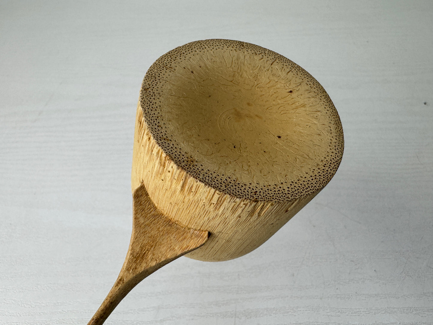 Y9785 HISHAKU Bamboo ladle dipper box Japan Tea Ceremony utensils antique scoop