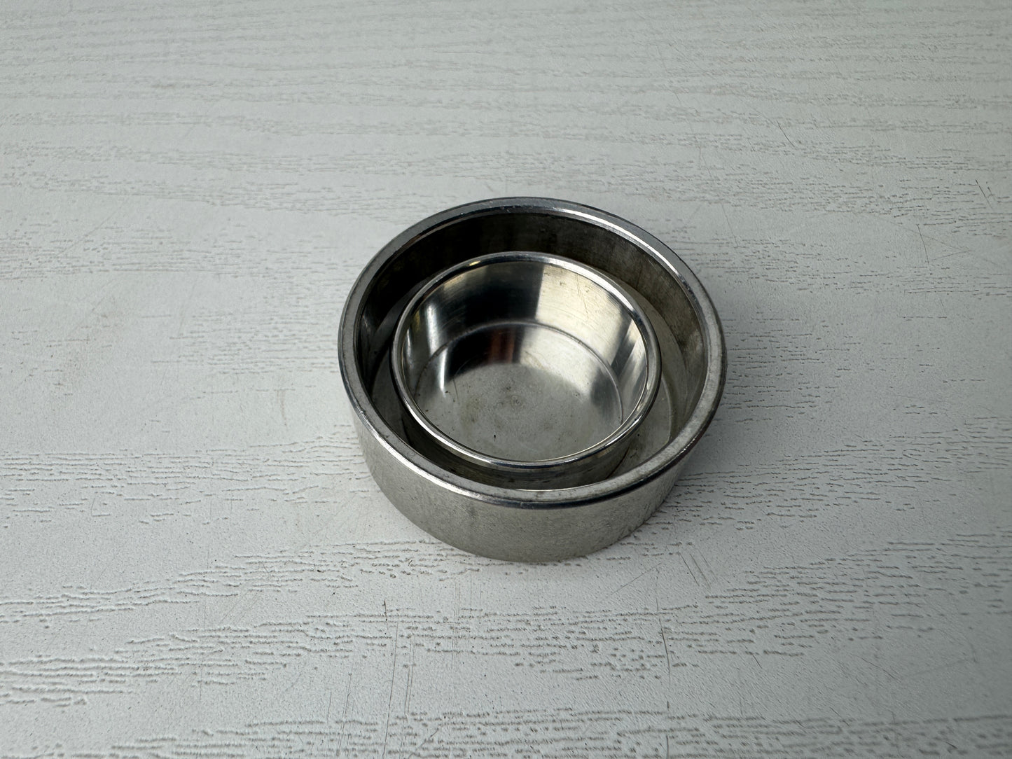 Y9788 TEA CADDY Tin matcha container signed Japan Tea Ceremony utensils antique