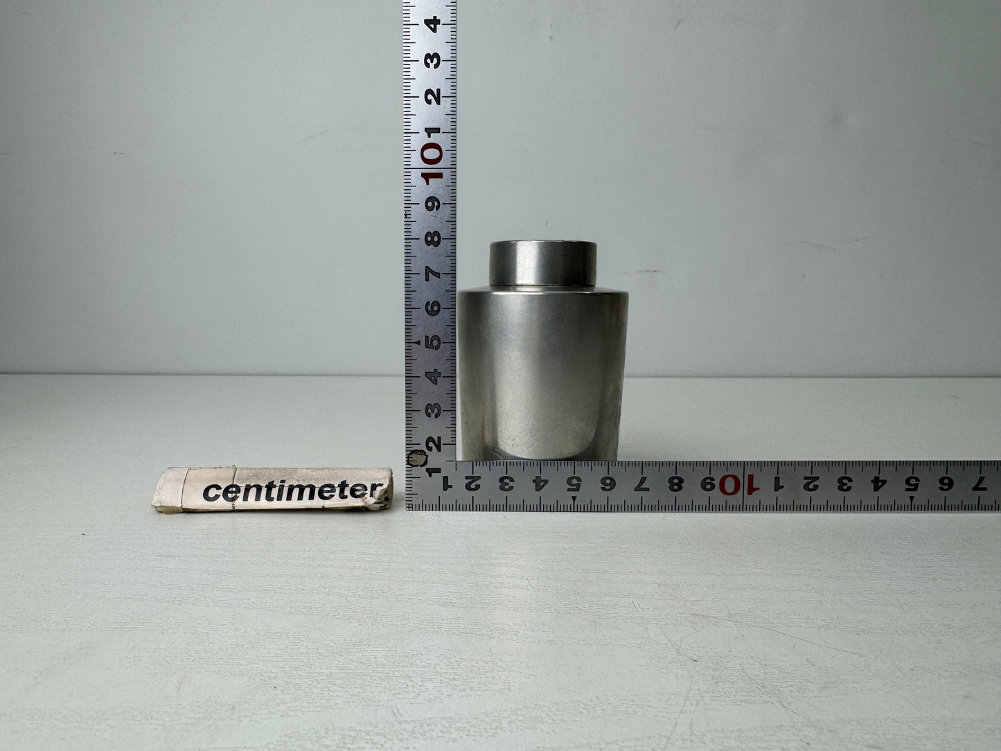 Y9788 TEA CADDY Tin matcha container signed Japan Tea Ceremony utensils antique