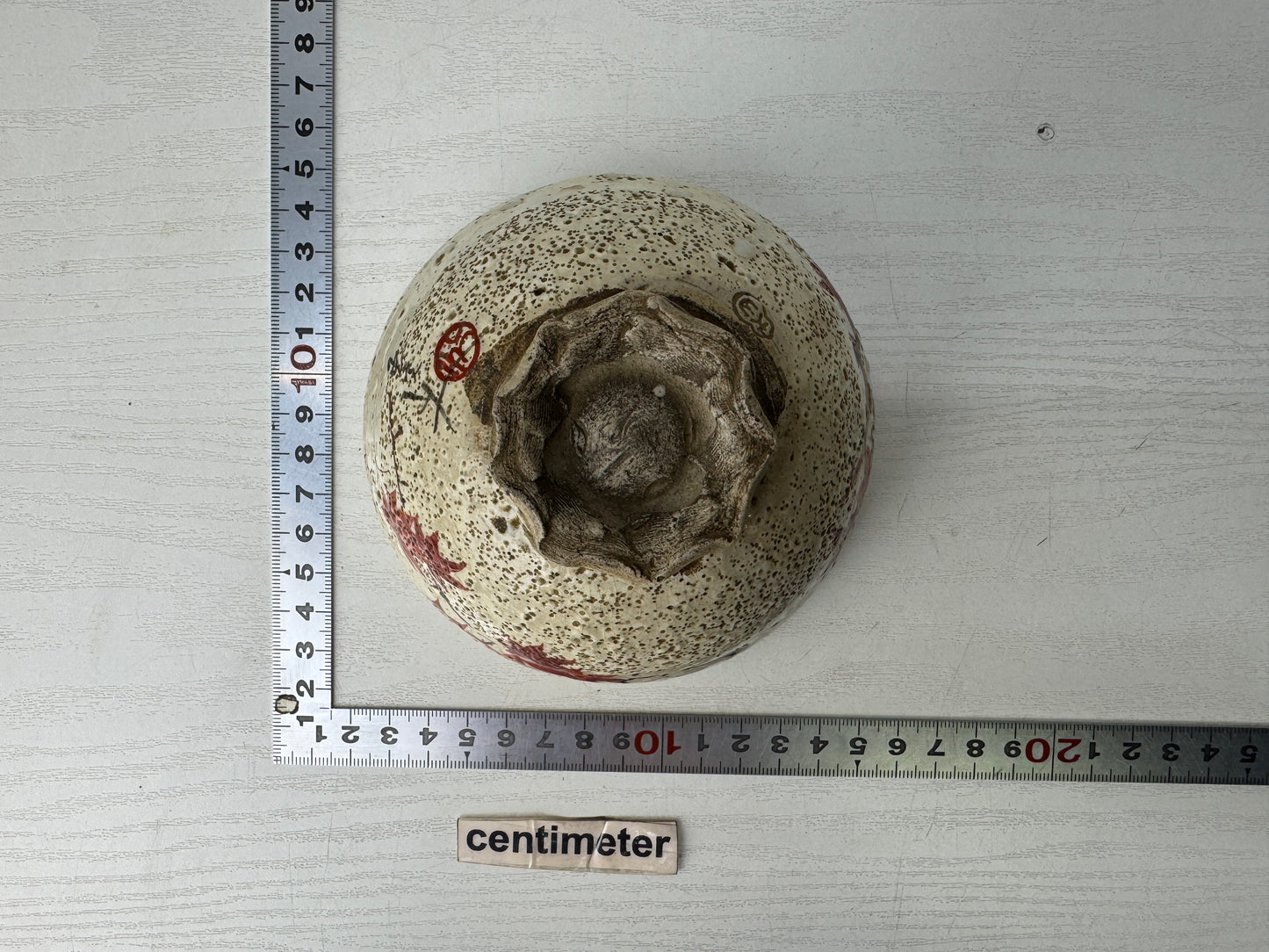 Y9792 CHAWAN Inuyama-ware bowl signed Japan antique tea ceremony pottery cup