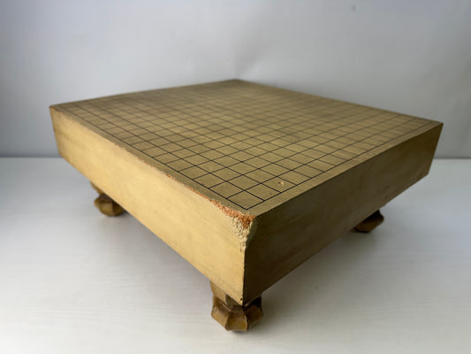 Y9796 GO wood board with legs strategy game Igo shogi Japan antique traditional